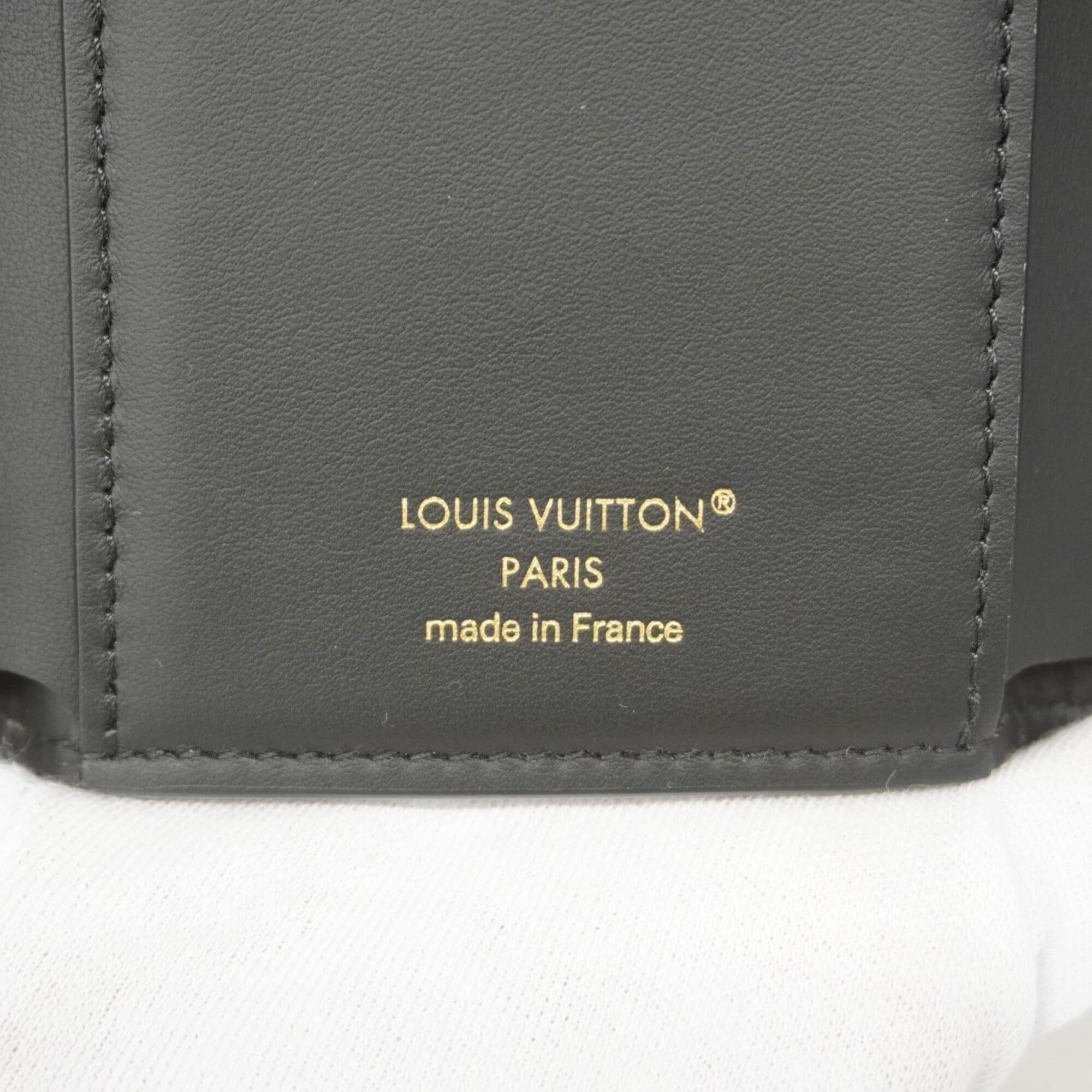 Louis Vuitton Noir Wallet (Tri-Fold) (Pre-Owned)