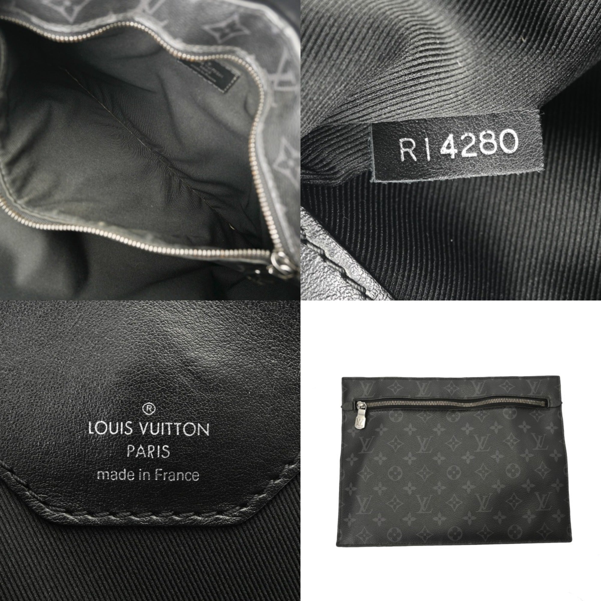 Louis Vuitton Monogram Eclipse Black Gray Monogram Tote Bag (Pre-Owned)