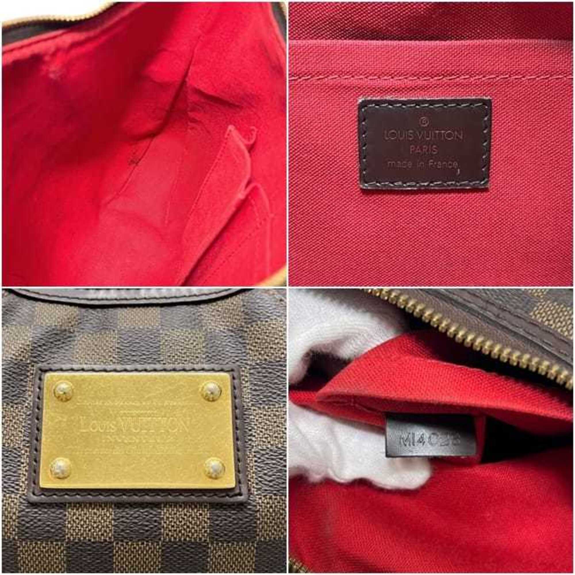Louis Vuitton Damier Brown Damier Canvas Ebene Damier Canvas Shoulder Bag (Pre-Owned)