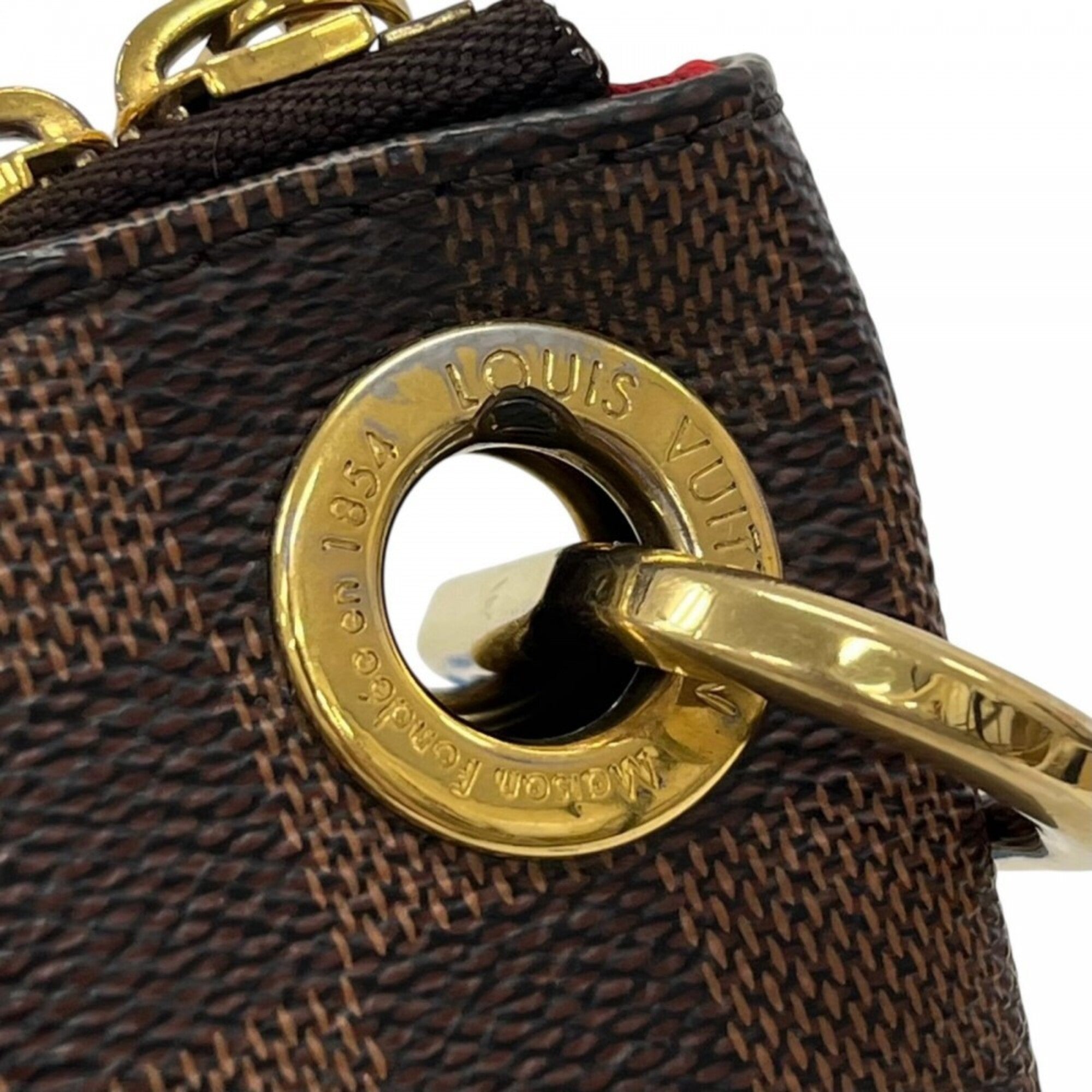 Louis Vuitton Damier Brown Damier Canvas Shoulder Bag (Pre-Owned)