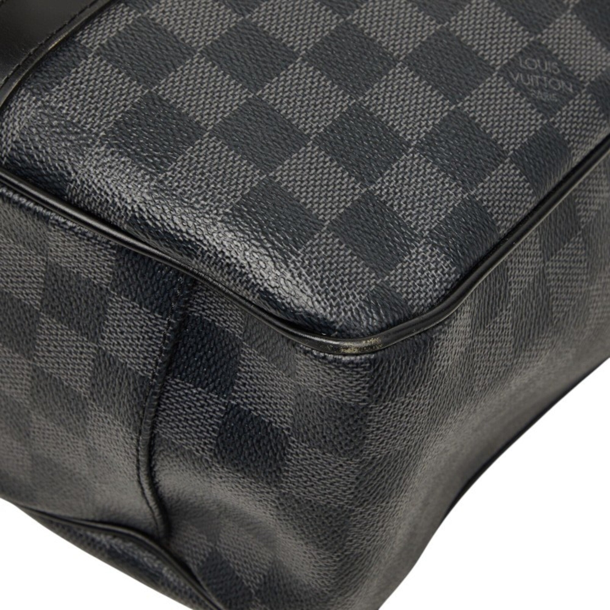 Louis Vuitton Damier Graphite Black Gray Pvc Leather Shoulder Bag (Pre-Owned)