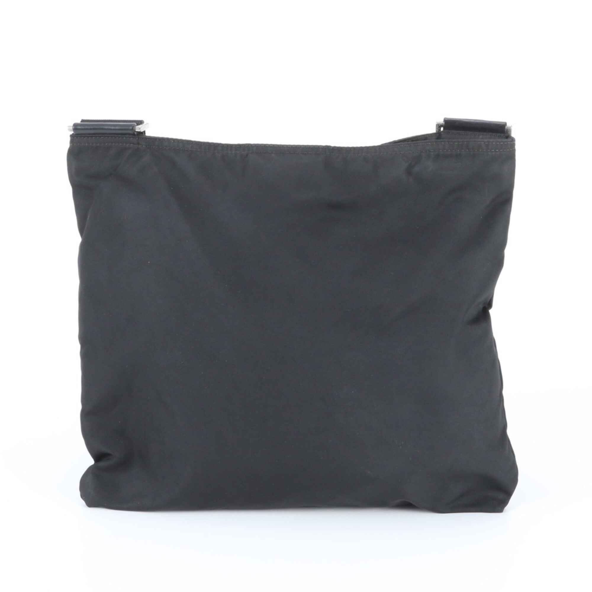 Prada Black Nylon Leather Shoulder Bag (Pre-Owned)