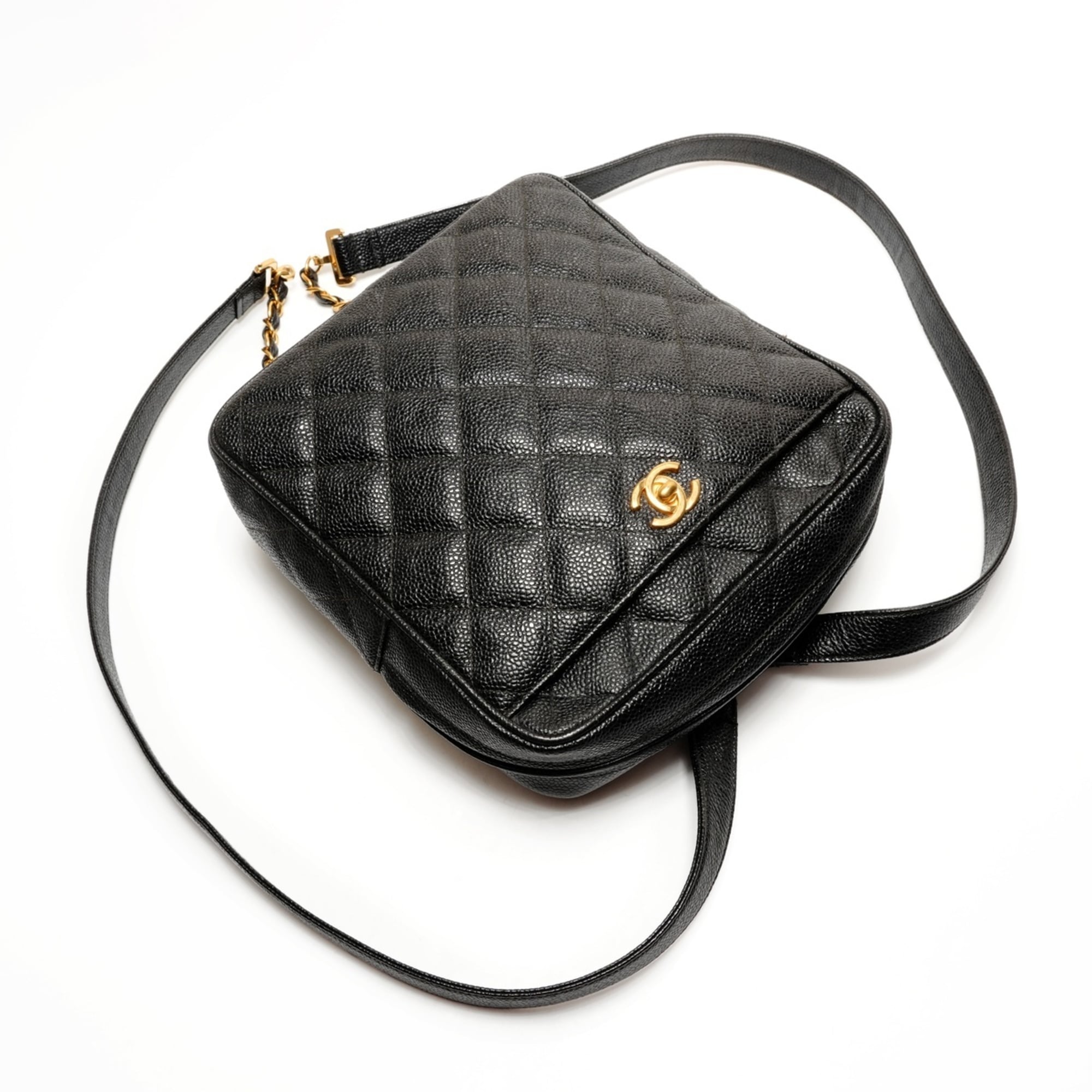 Chanel Black Grained Calfskin Backpack (Pre-Owned)