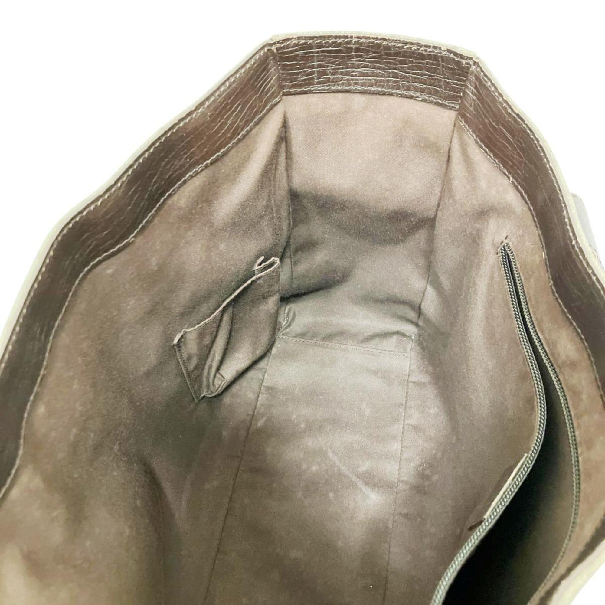 Gucci Beige Pvc Leather Tote Bag (Pre-Owned)