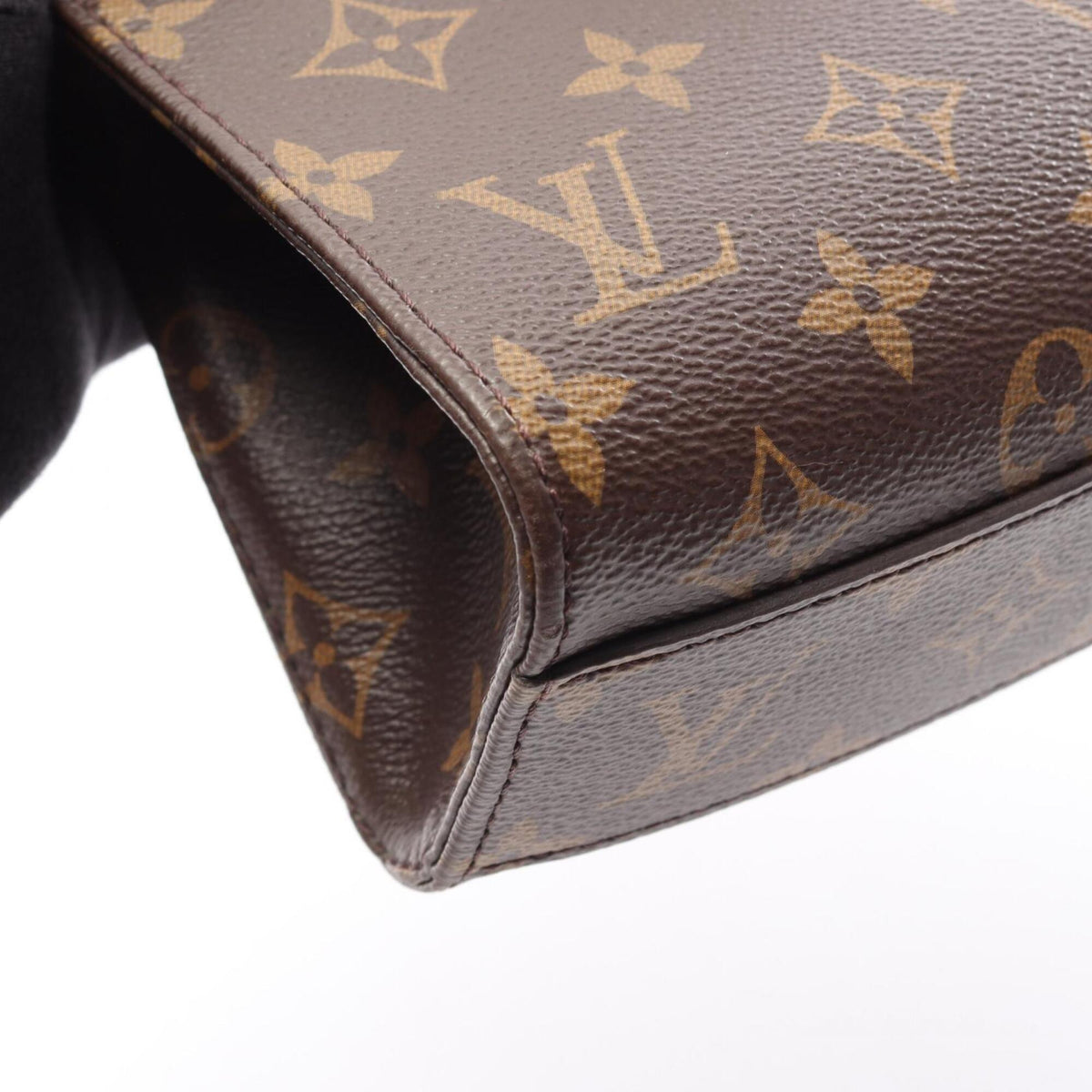 Louis Vuitton Brown Coated Canvas Leather Handbag (Pre-Owned)