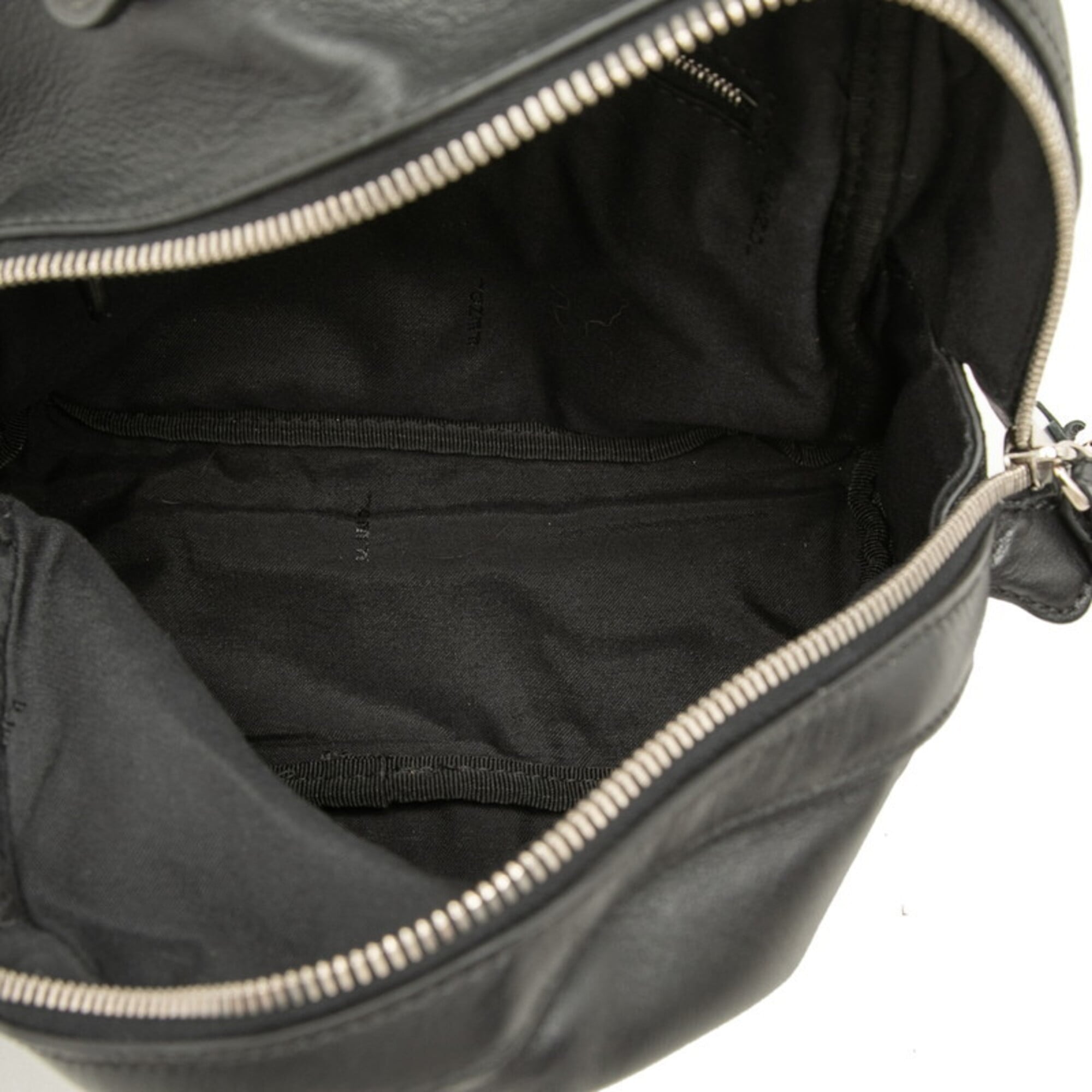 Fendi Black Leather Backpack (Pre-Owned)