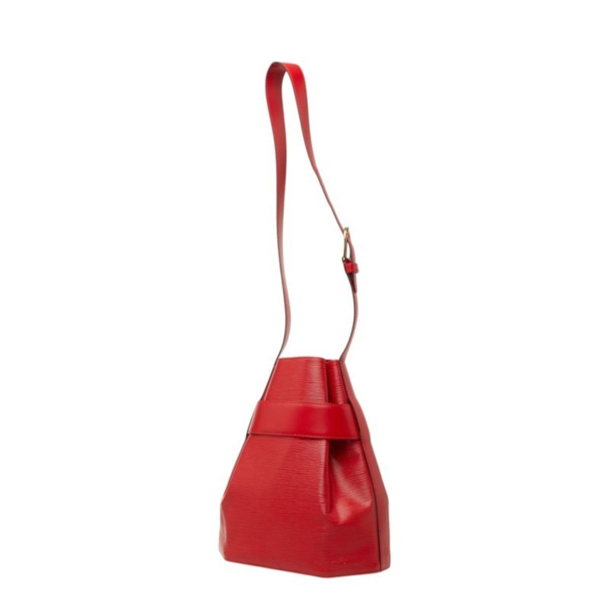 Louis Vuitton Castilian Red Leather Shoulder Bag (Pre-Owned)