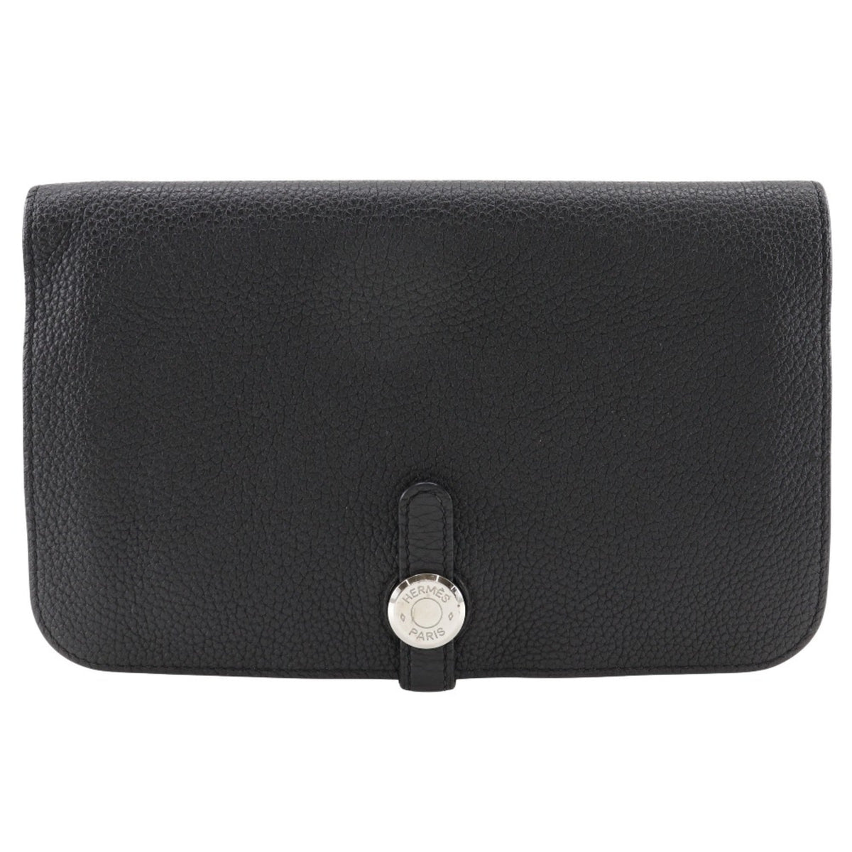 Hermes Black Togo Leather Wallet (Bi-Fold) (Pre-Owned)