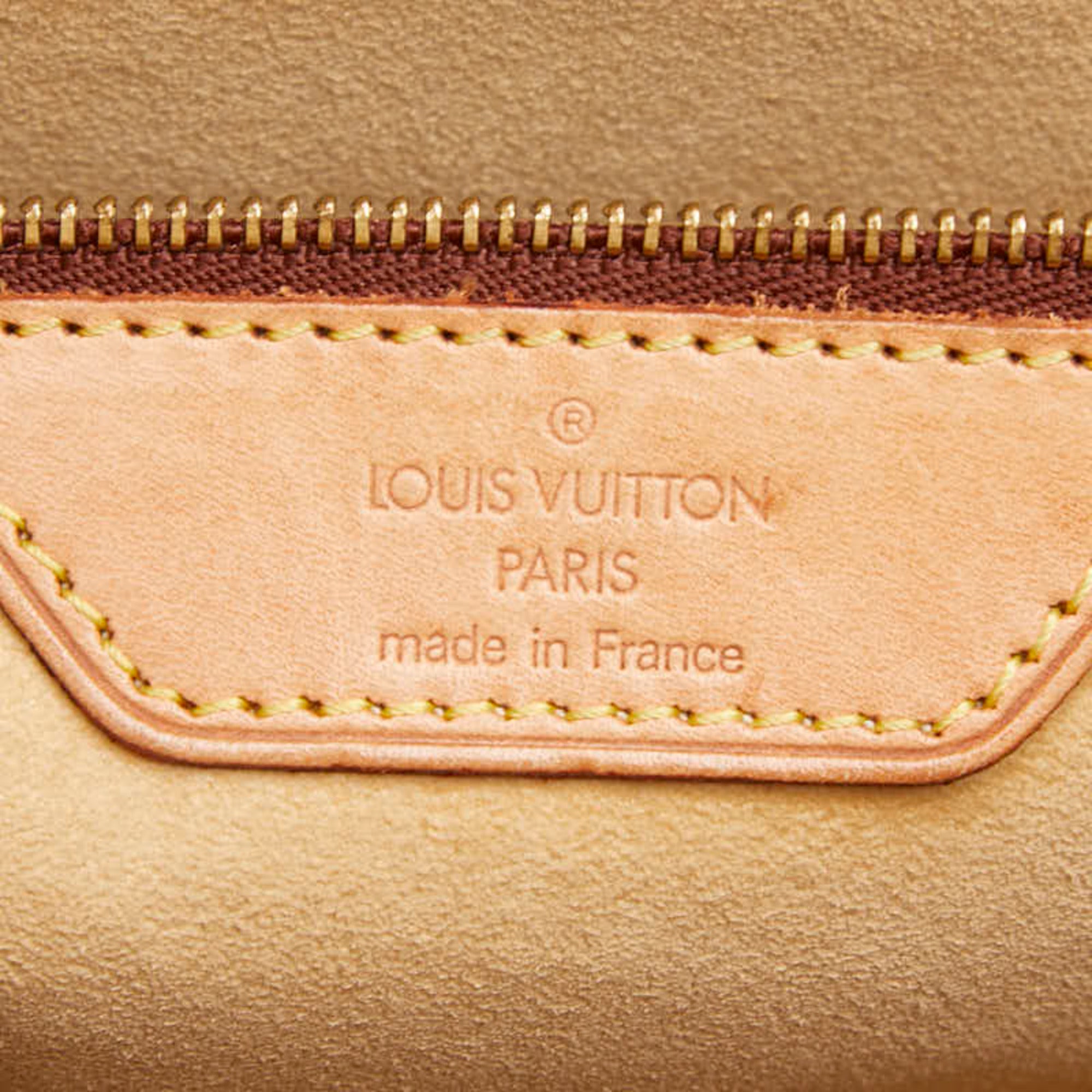 Louis Vuitton Brown Pvc Leather Shoulder Bag Tote Bag (Pre-Owned)