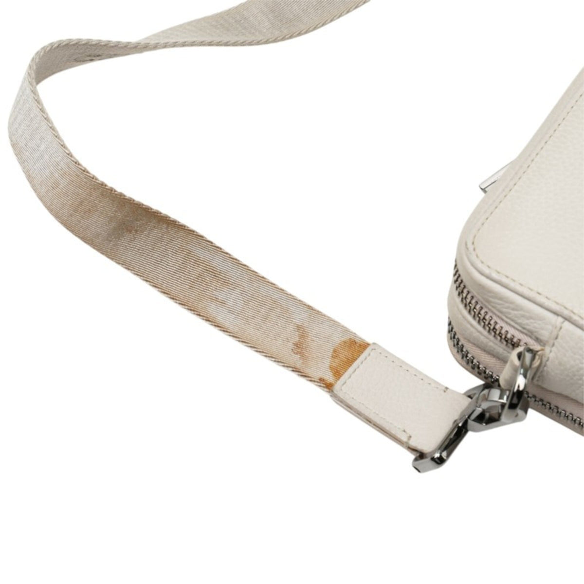 Christian Dior Ivory Leather Shoulder Bag (Pre-Owned)