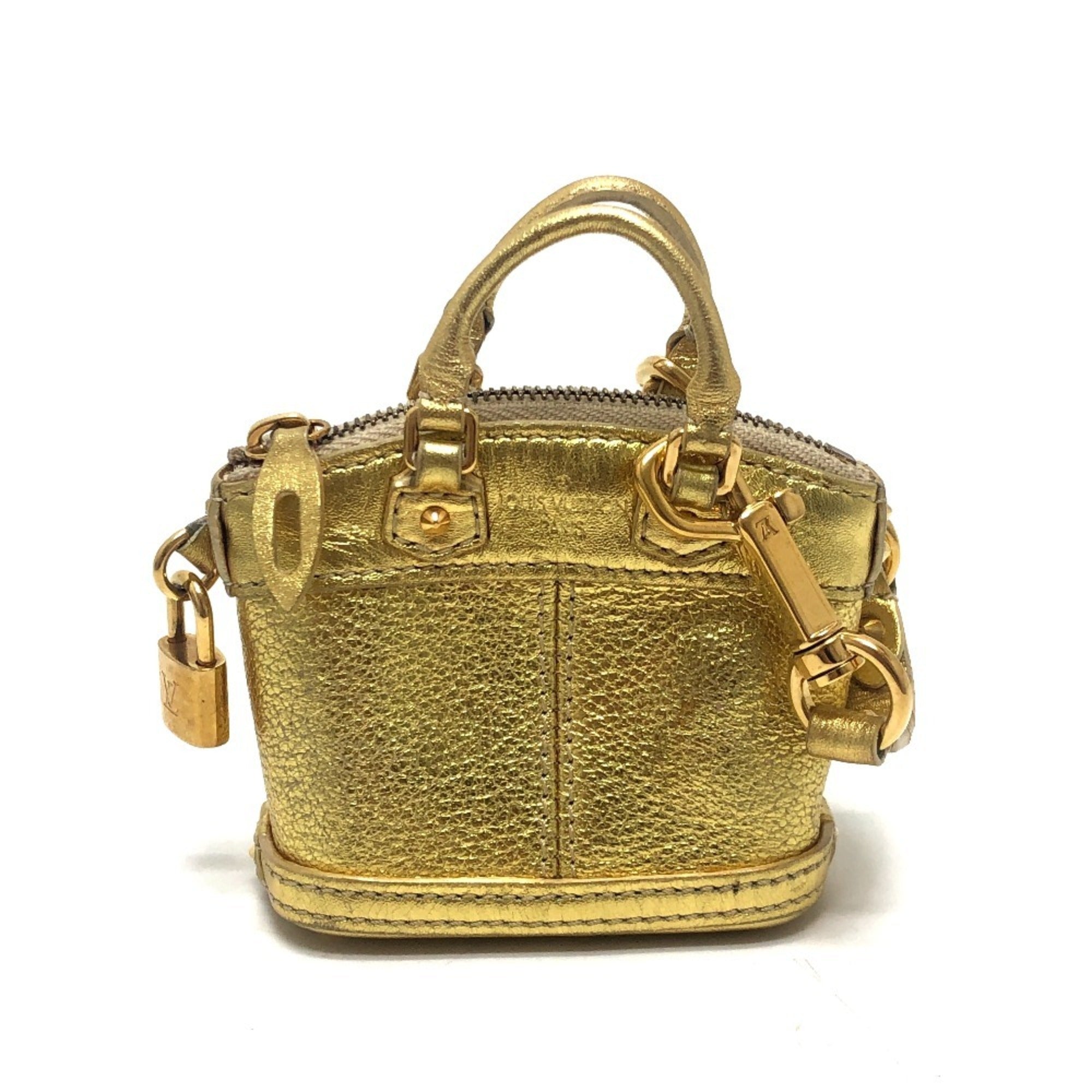 Louis Vuitton Gold Suhali Leather Handbag Pouch (Pre-Owned)