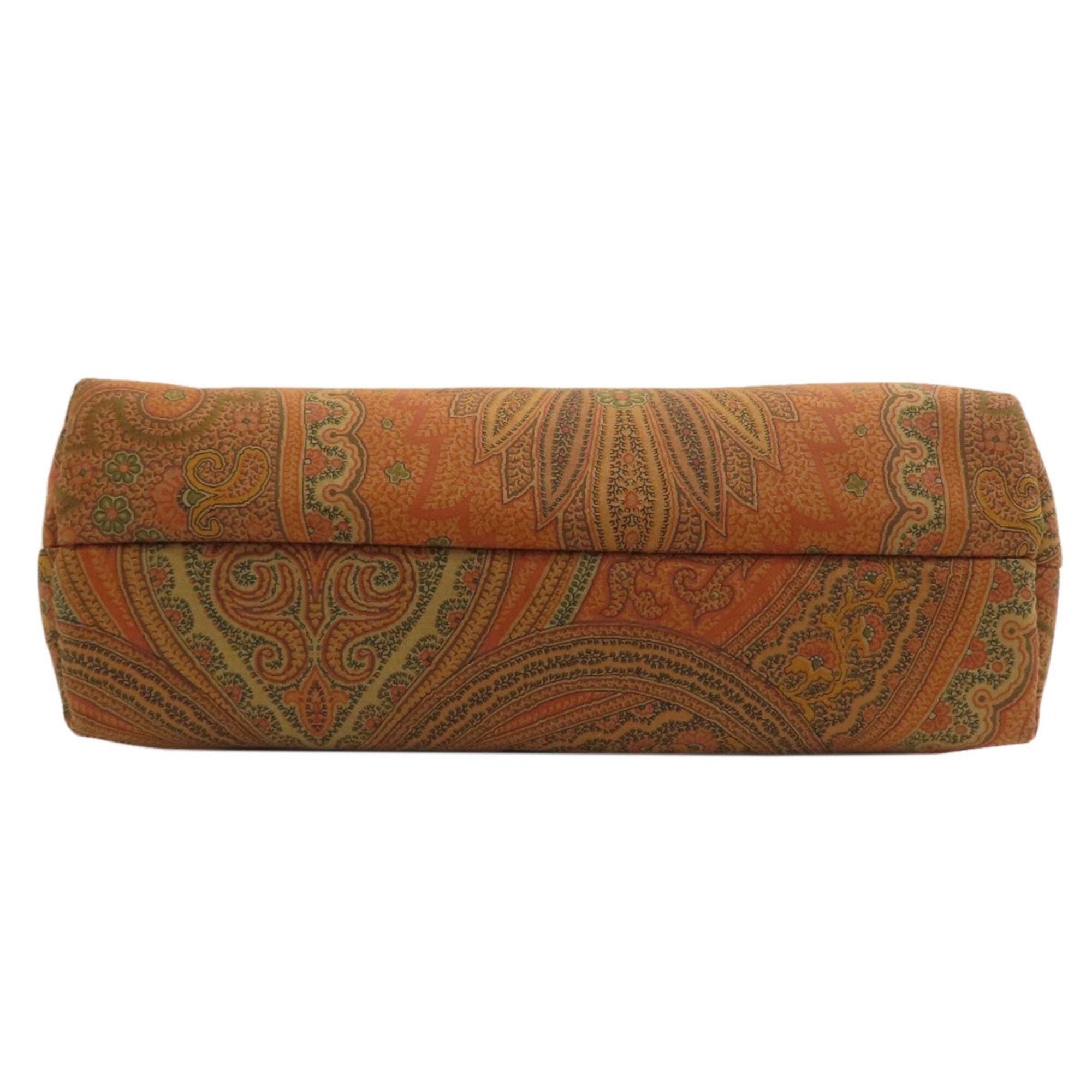 Etro Brown Orange Nylon Shoulder Bag (Pre-Owned)