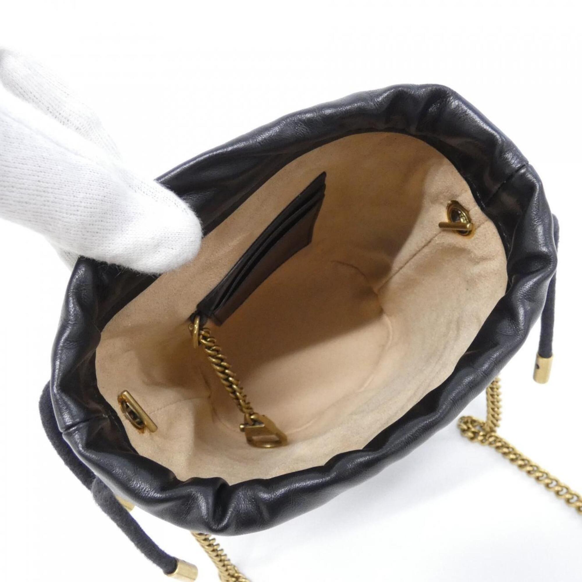 Gucci Black Quilting Leather Shoulder Bag (Pre-Owned)