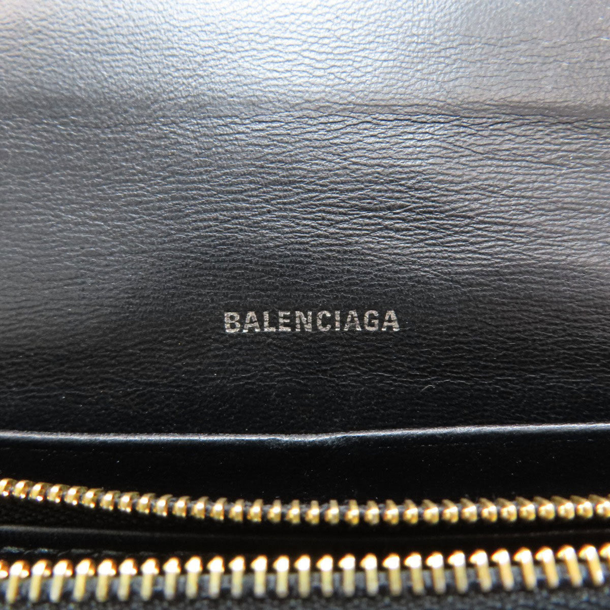 Balenciaga Black Leather Long Wallet (Bi-Fold) (Pre-Owned)