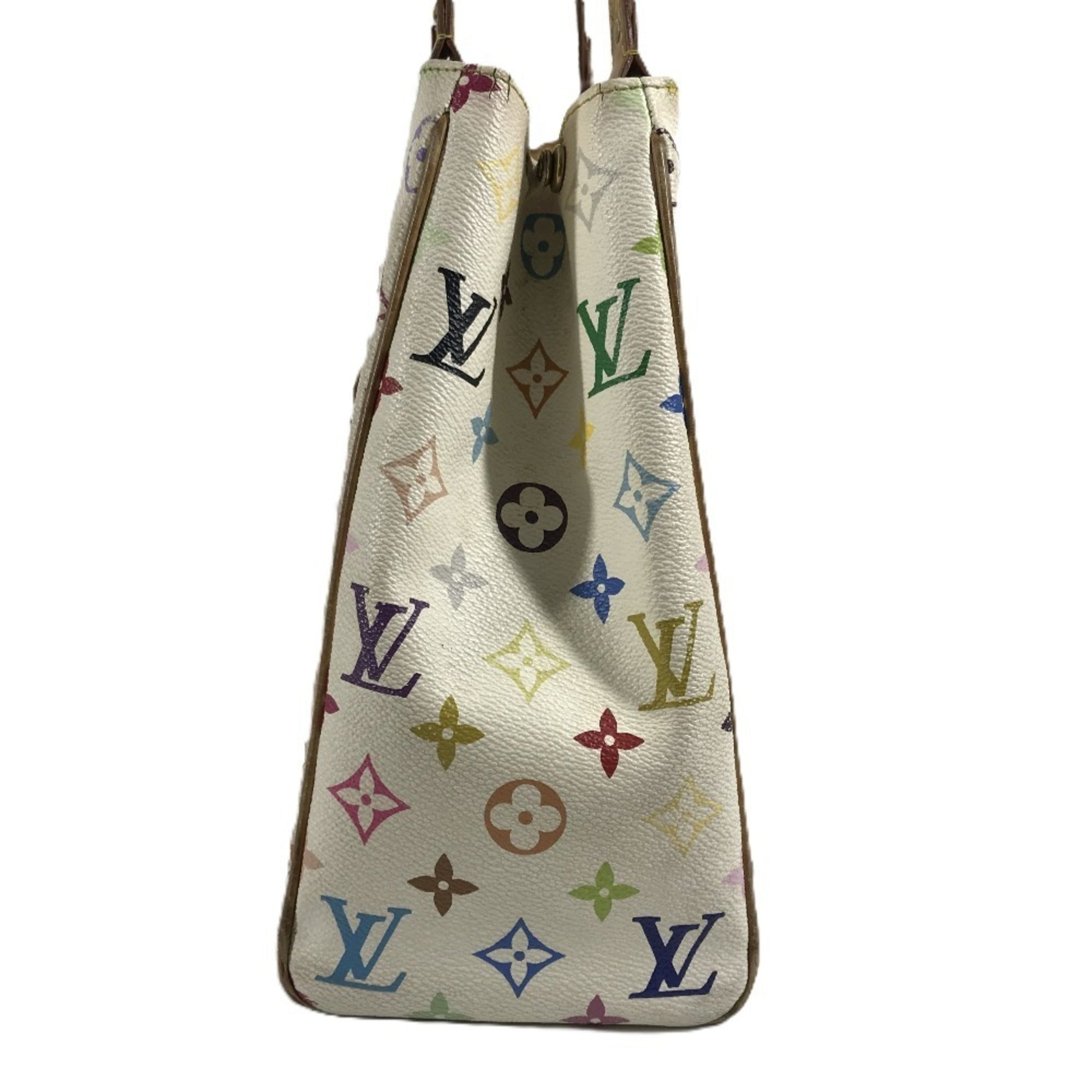 Louis Vuitton Blanc Monogram Multicolore Shoulder Bag Tote Bag (Pre-Owned)