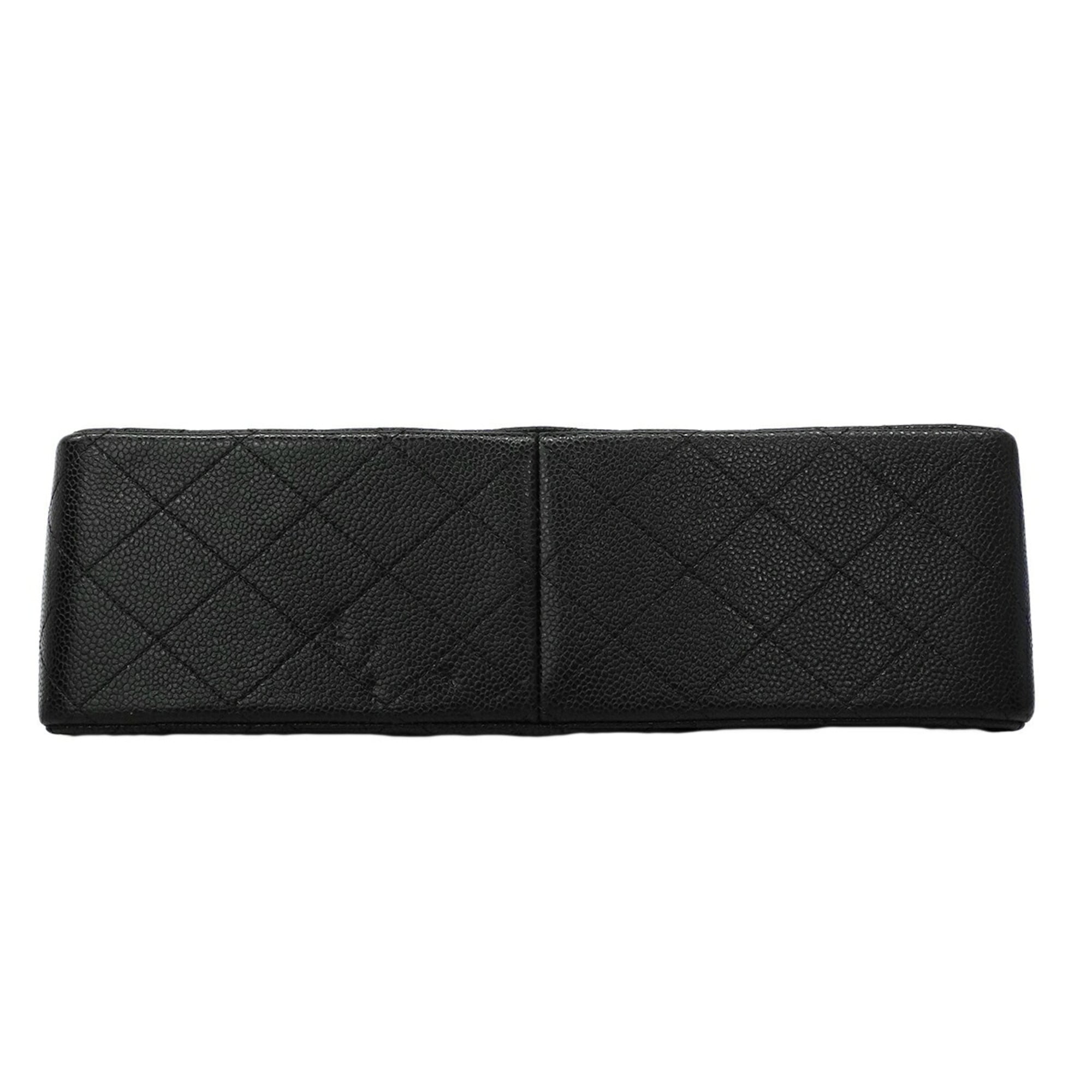 Chanel Black Grained Calfskin Shoulder Bag (Pre-Owned)