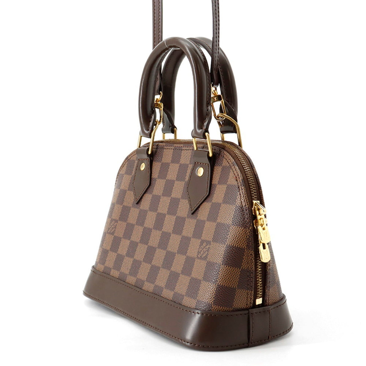 Louis Vuitton Damier Brown Damier Canvas Ebene Handbag (Pre-Owned)