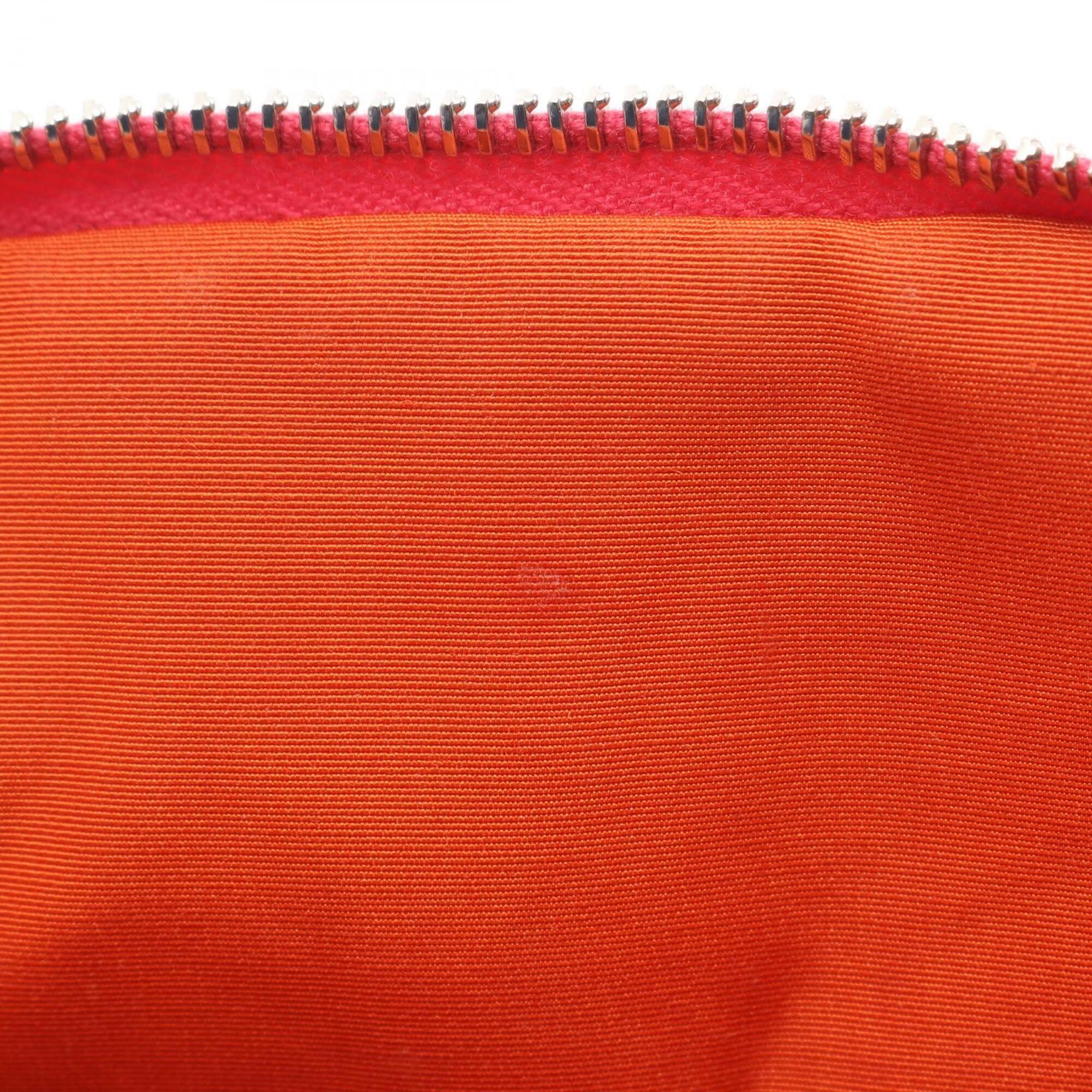 Hermes Pink Canvas Handbag Pouch (Pre-Owned)