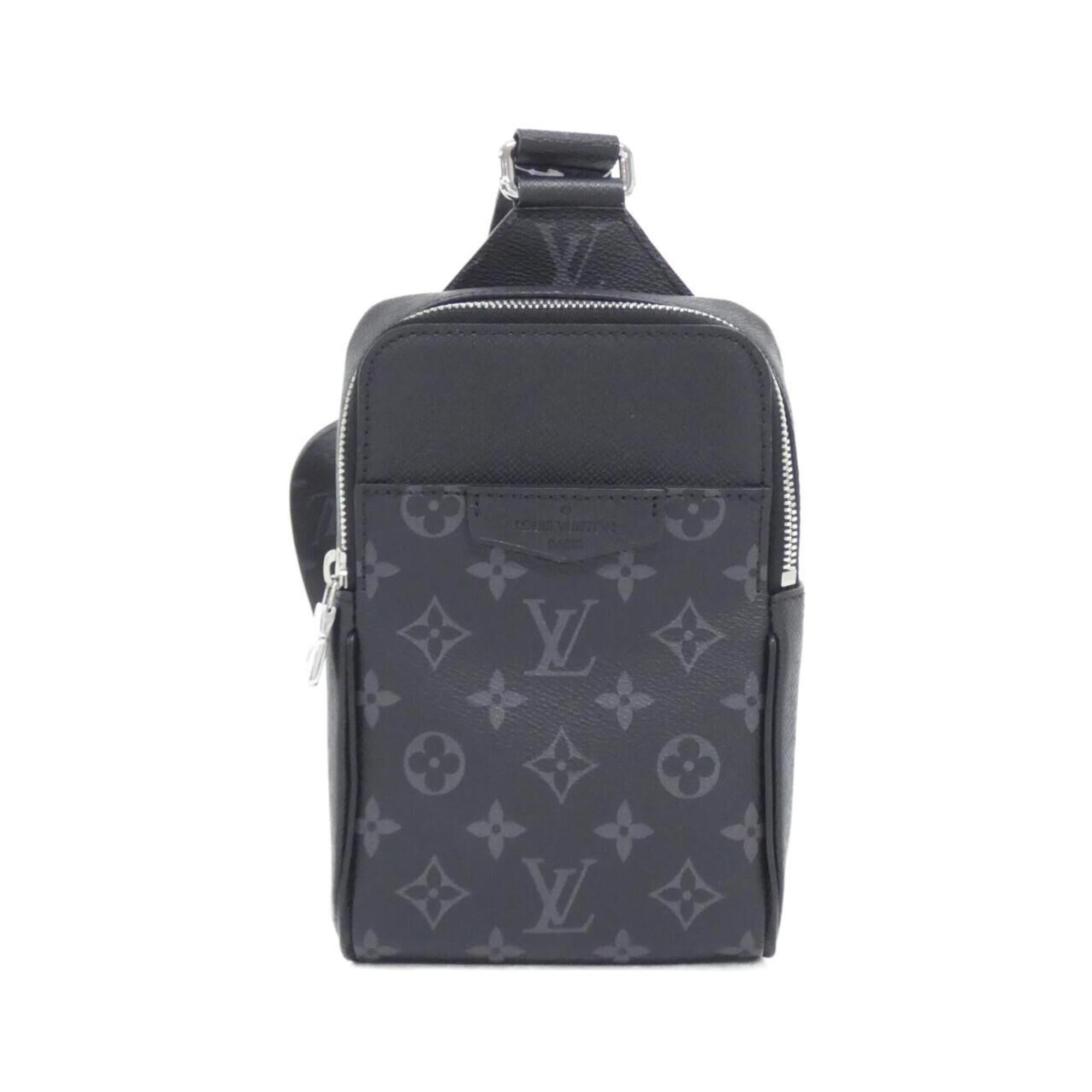 Louis Vuitton Black Coated Canvas Leather Shoulder Bag (Pre-Owned)