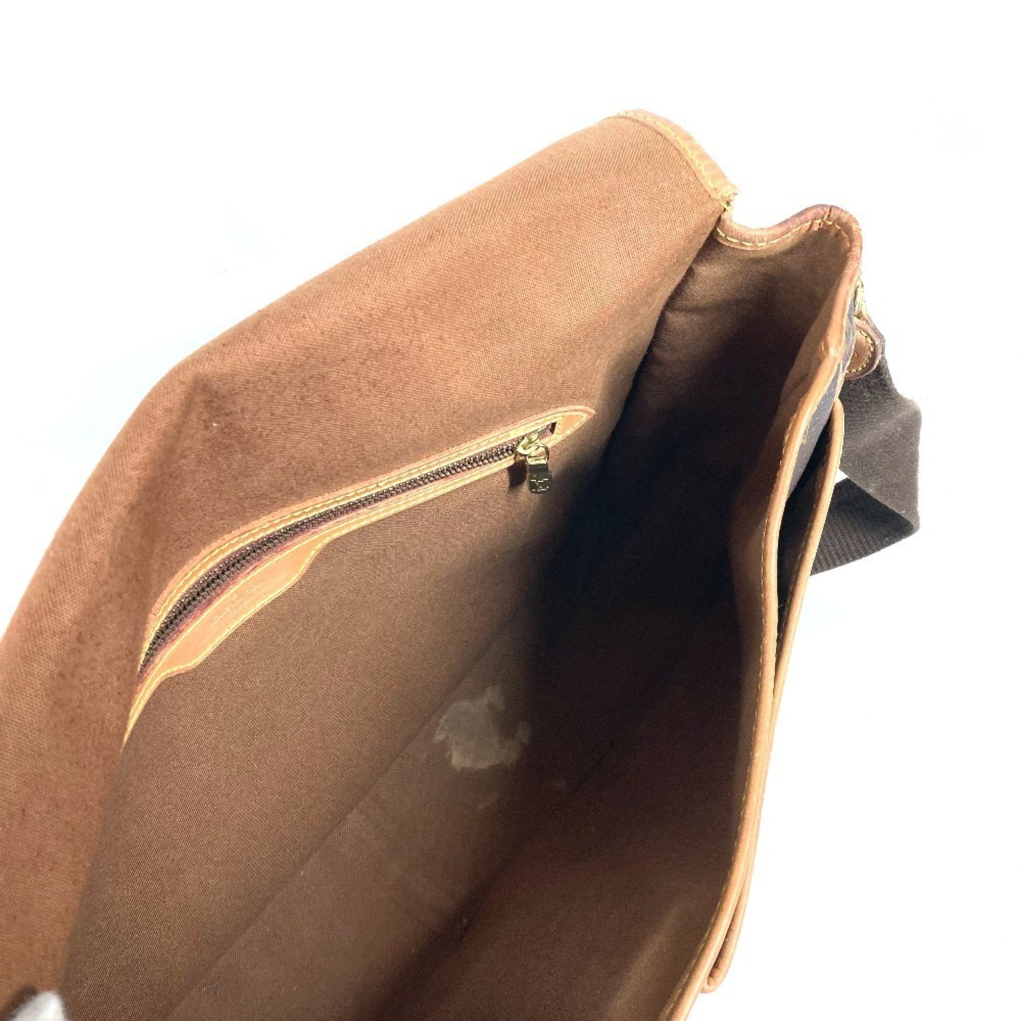 Louis Vuitton Brown Monogram Messenger Bag Shoulder Bag (Pre-Owned)