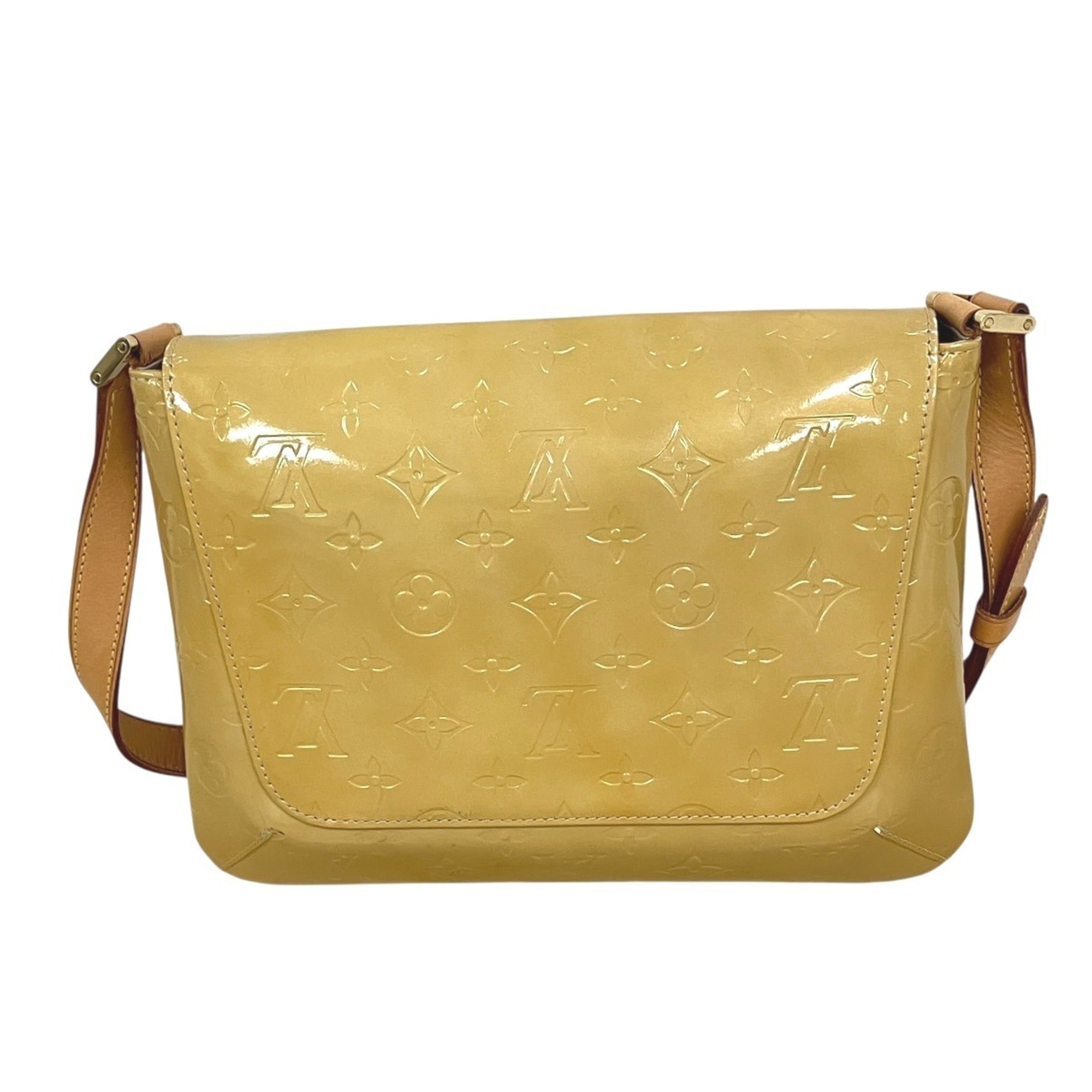 Louis Vuitton Beige Galle Vernis Shoulder Bag (Pre-Owned)