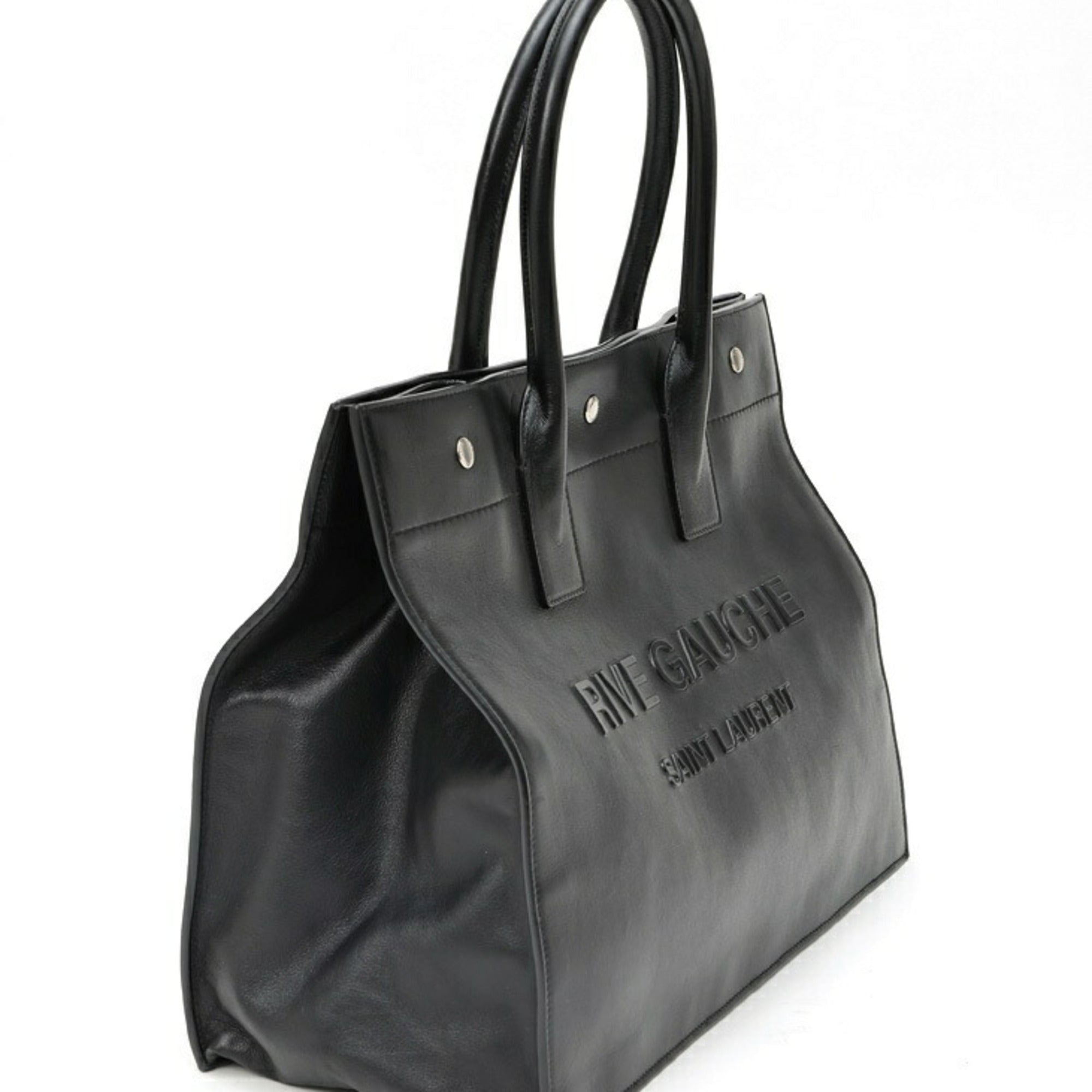 Saint Laurent Black Leather Tote Bag (Pre-Owned)