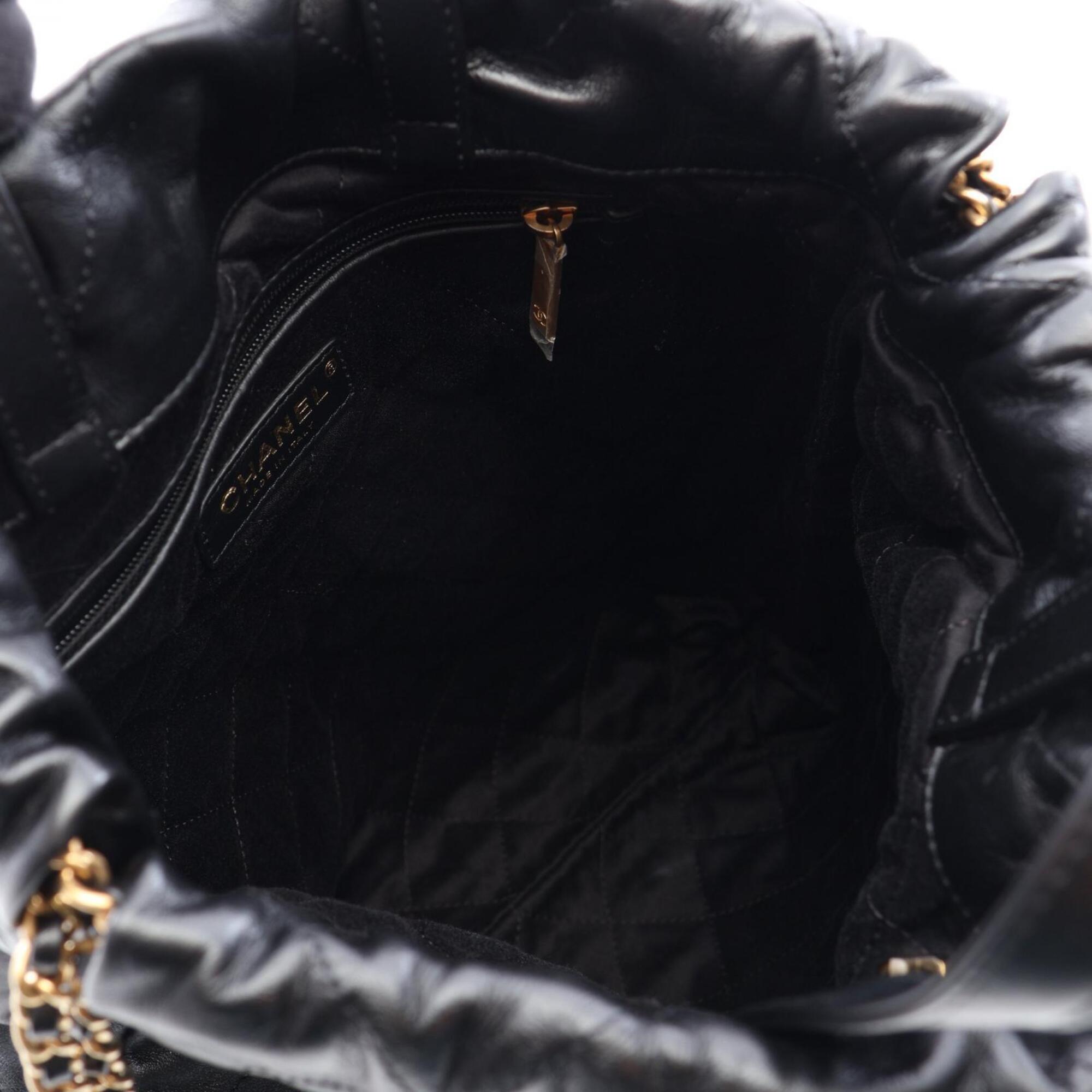 Chanel Black Leather Backpack (Pre-Owned)