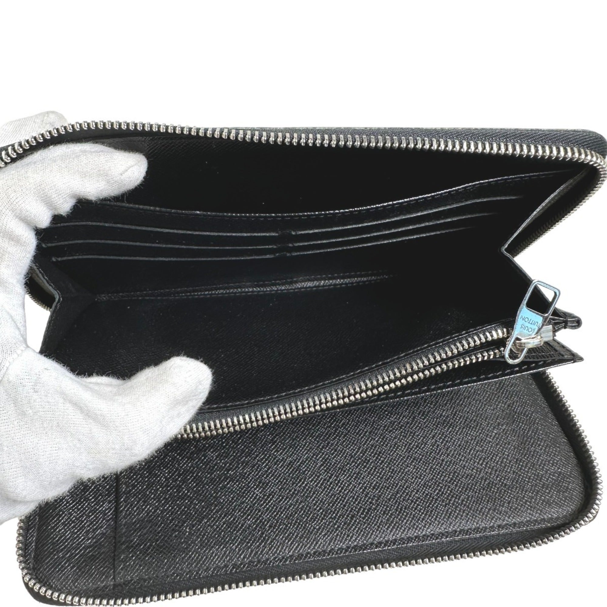 Louis Vuitton Black Damier Graphite Long Wallet (Bi-Fold) (Pre-Owned)