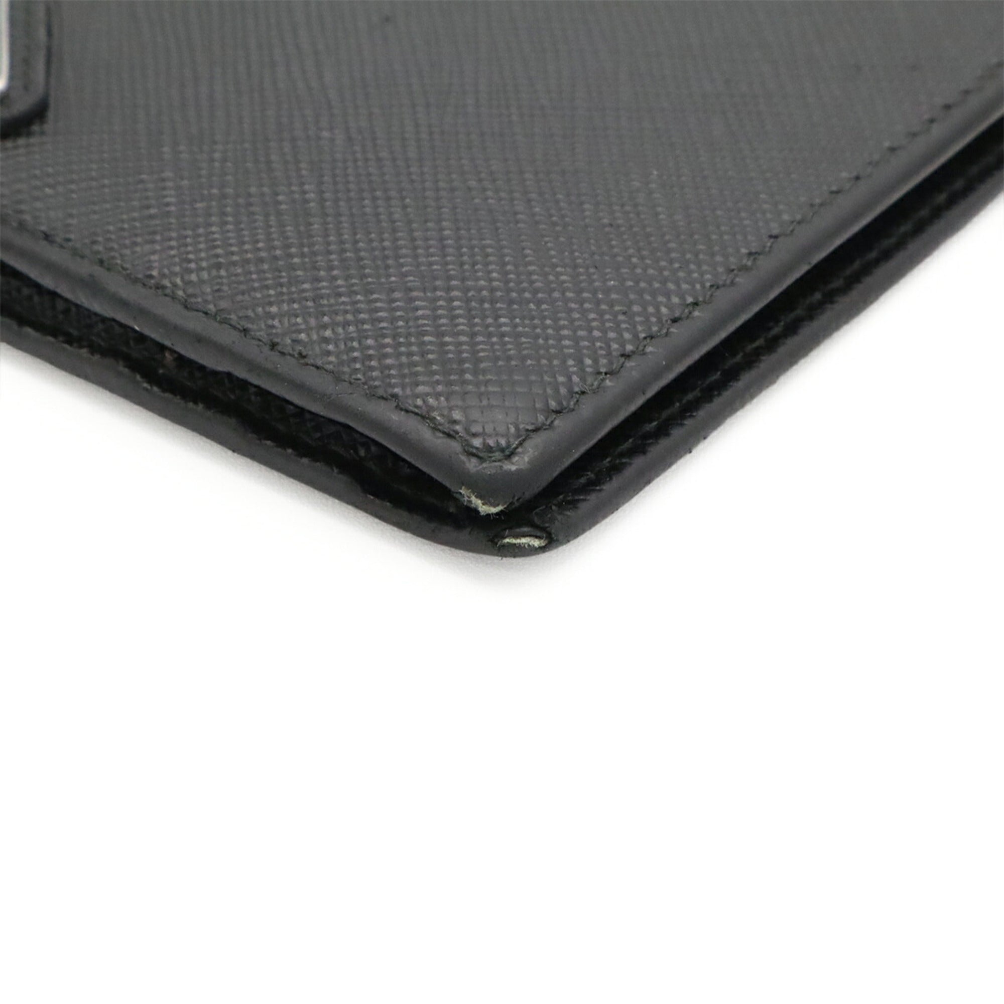 Prada Black Nero Leather Wallet (Bi-Fold) (Pre-Owned)