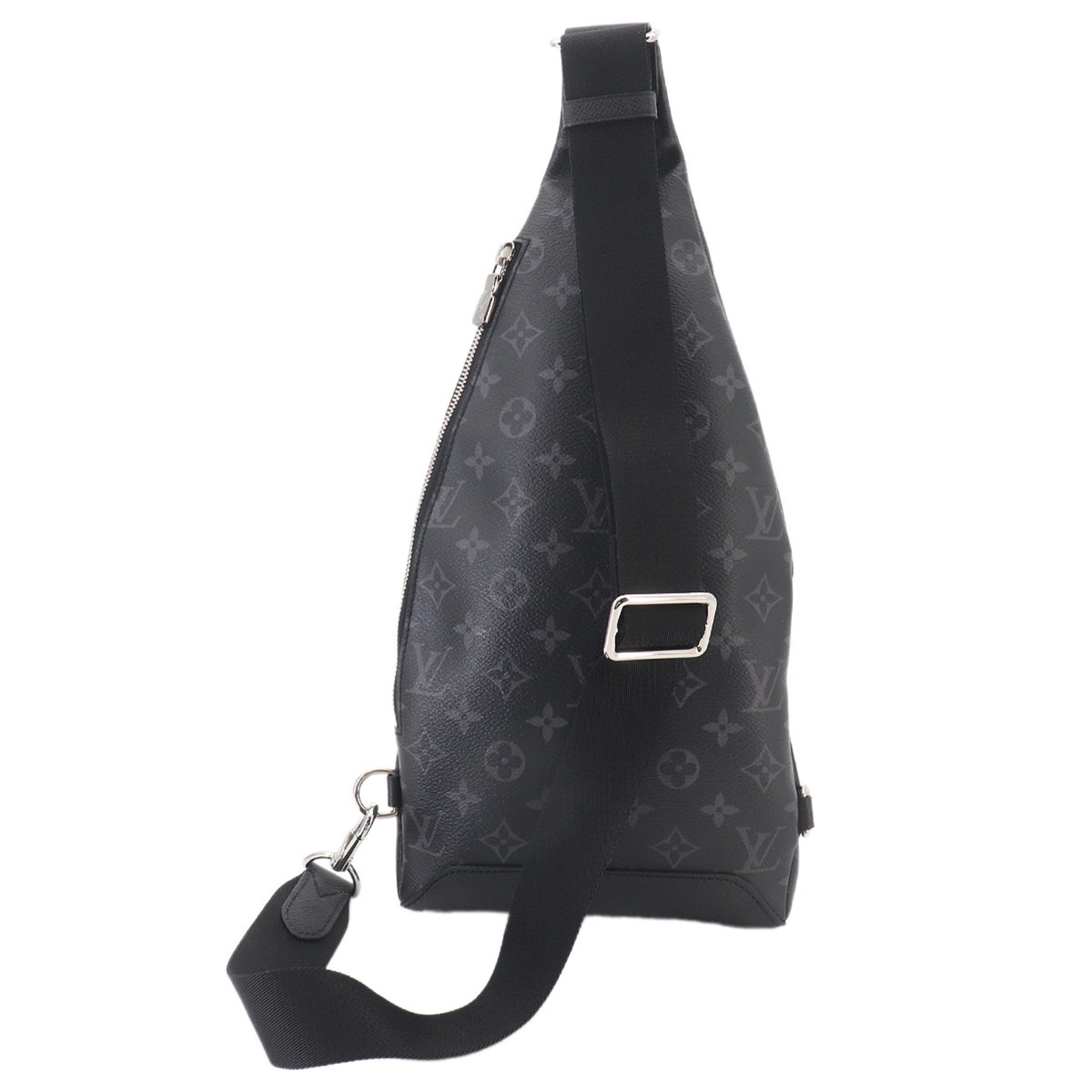Louis Vuitton Monogram Eclipse Noir Monogram Eclipse Taiga Leather Handbag Sling Bag (Pre-Owned)