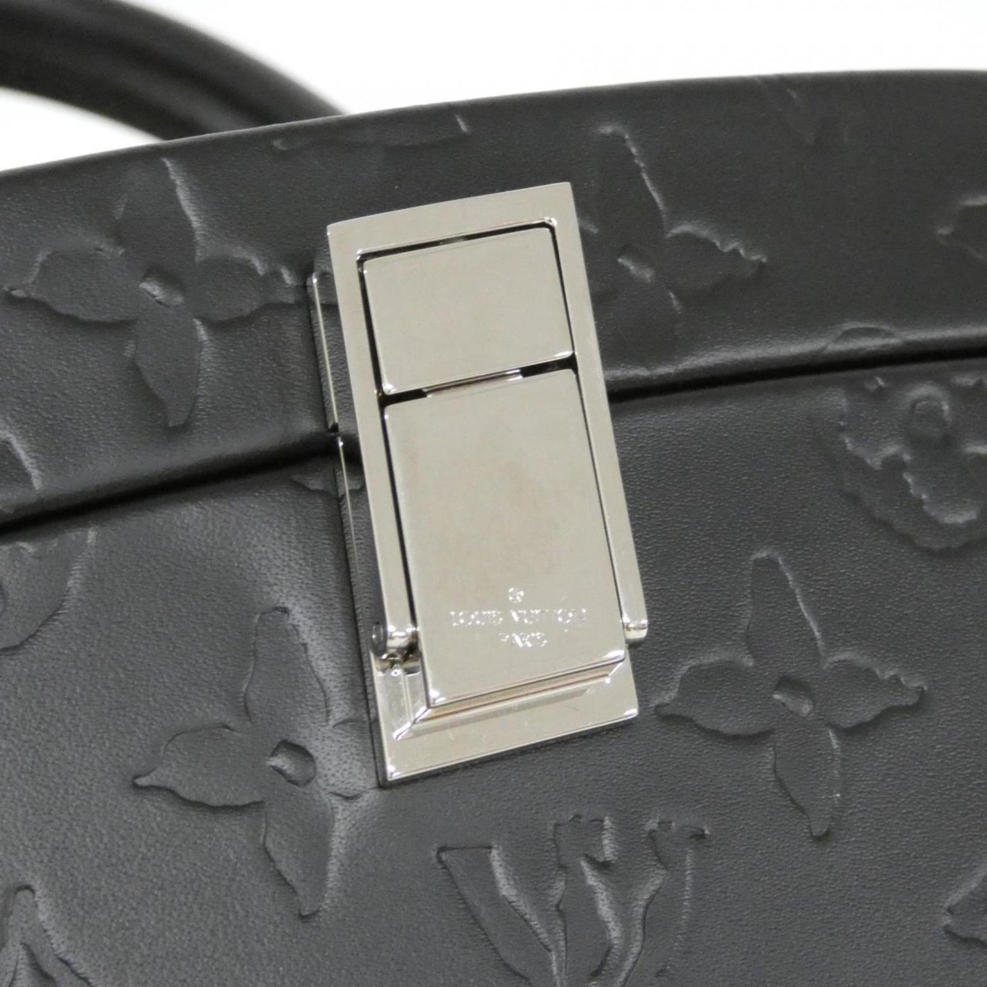 Louis Vuitton Black Leather Handbag (Pre-Owned)
