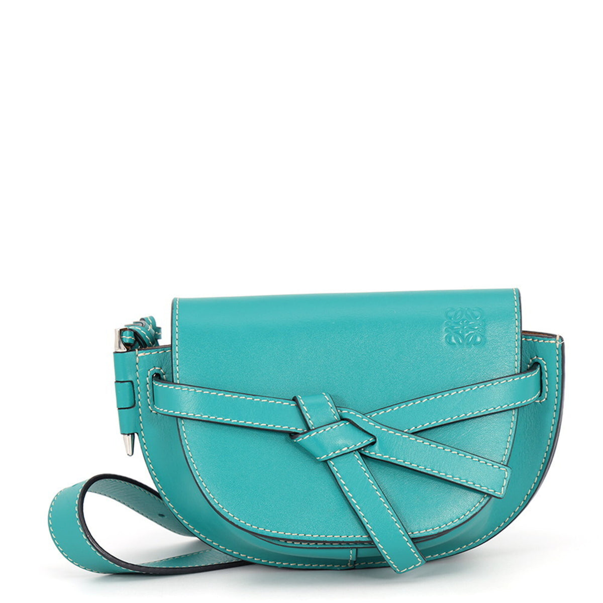 Loewe Green Leather Handbag Sling Bag (Pre-Owned)