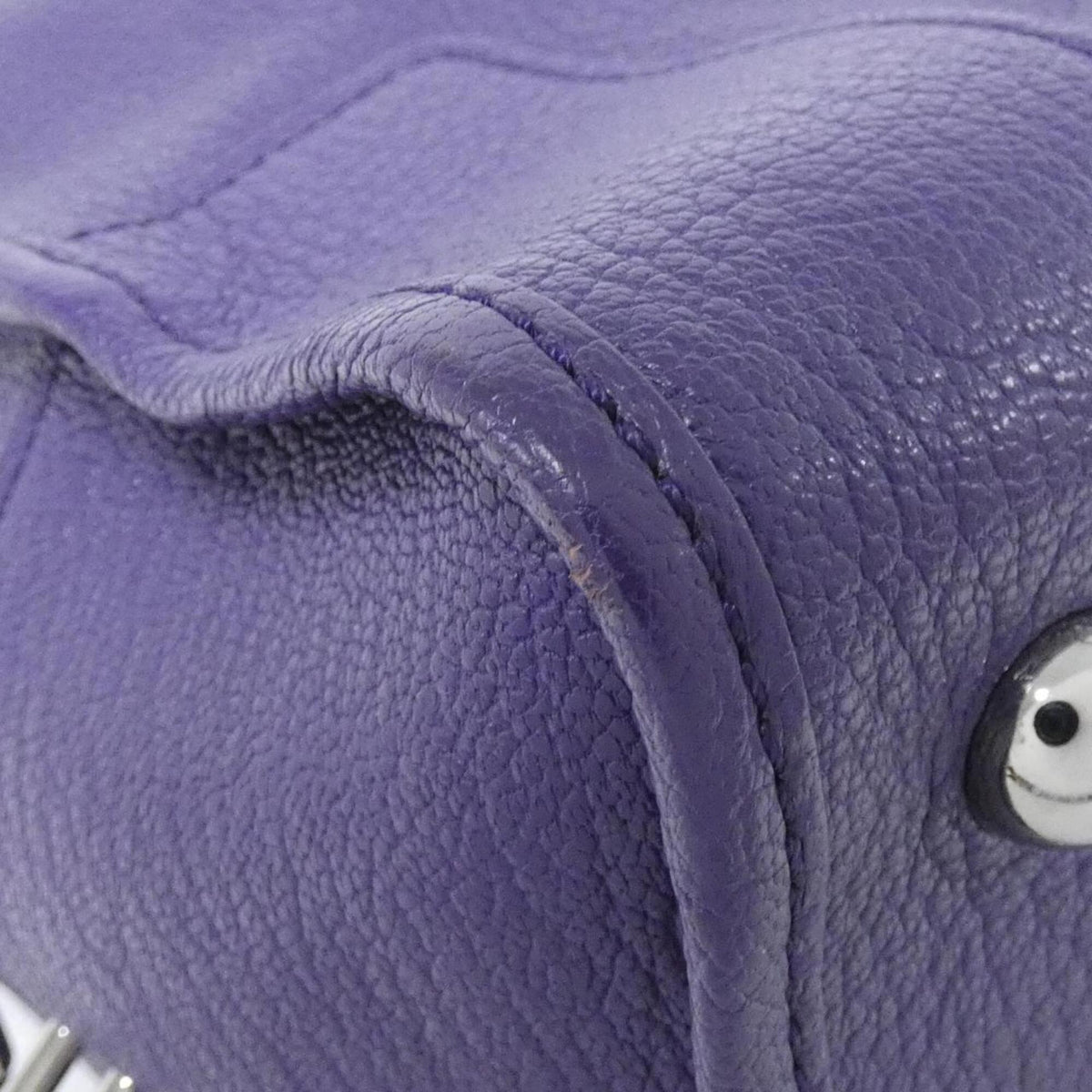 Loewe Purple Leather Handbag (Pre-Owned)