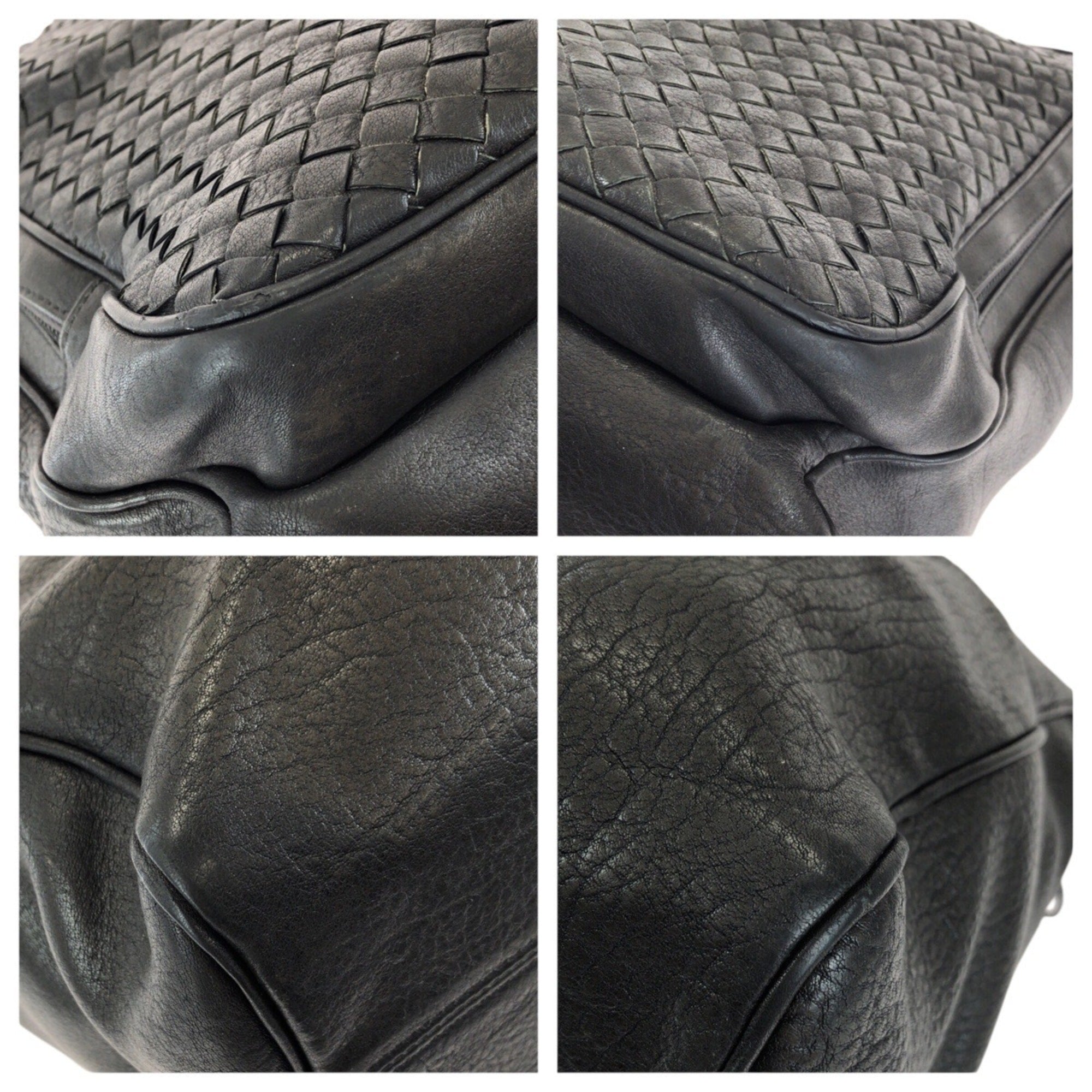 Bottega Veneta Black Leather Briefcase (Pre-Owned)