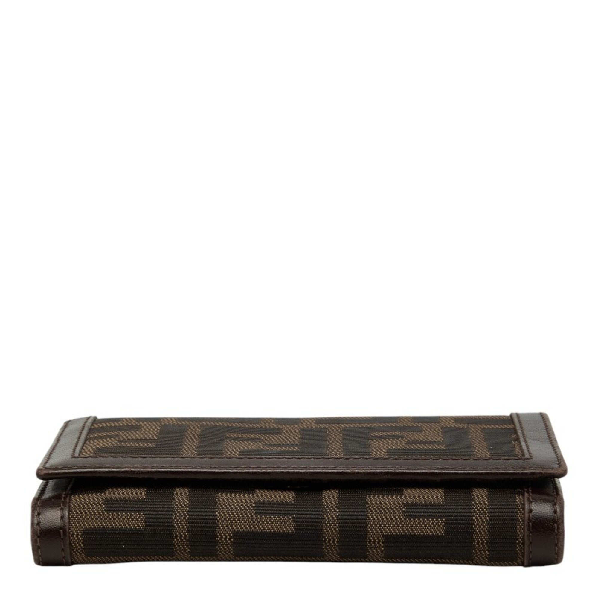 Fendi Brown Canvas Leather Wallet (Bi-Fold) (Pre-Owned)