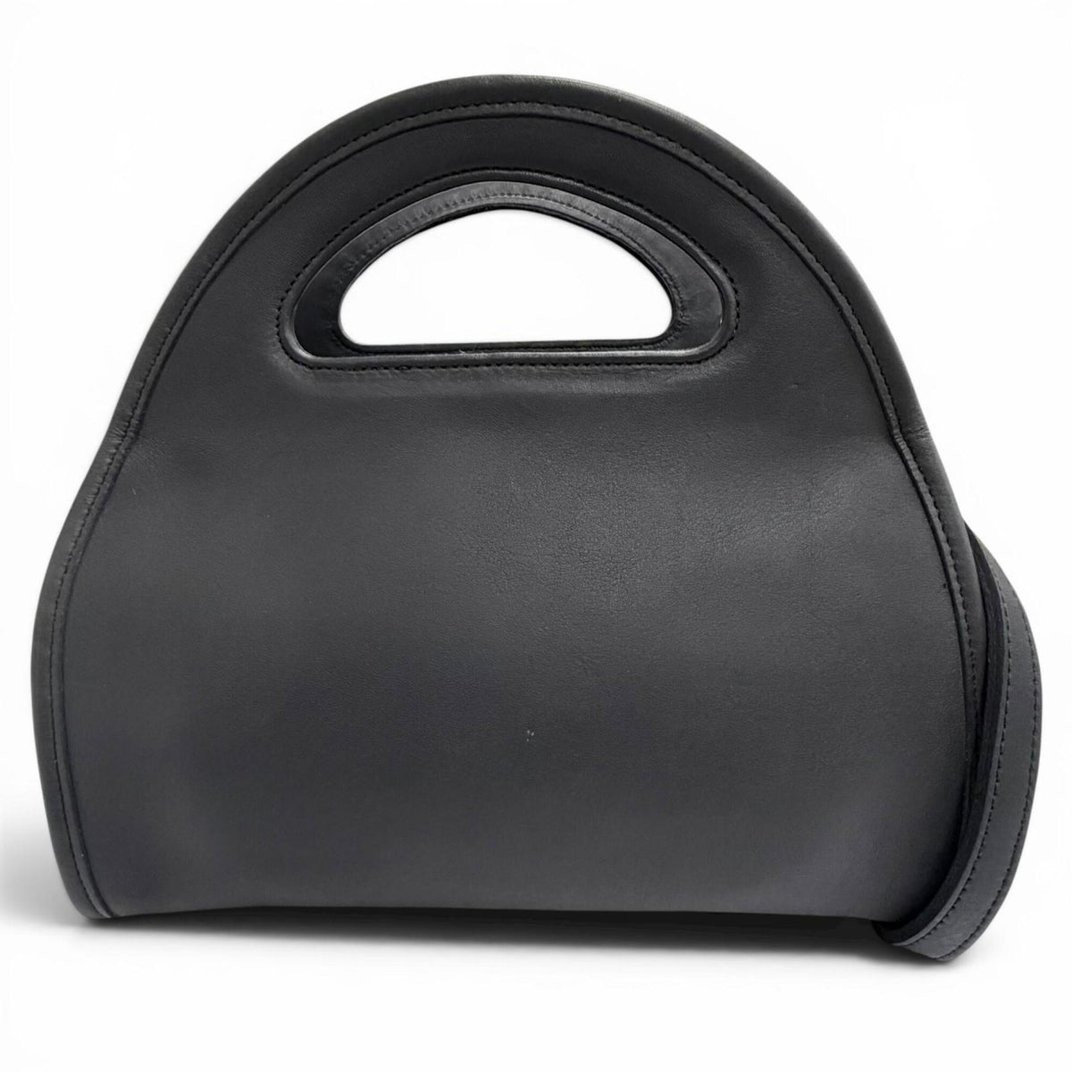 Coach Black Leather Handbag Shoulder Bag (Pre-Owned)