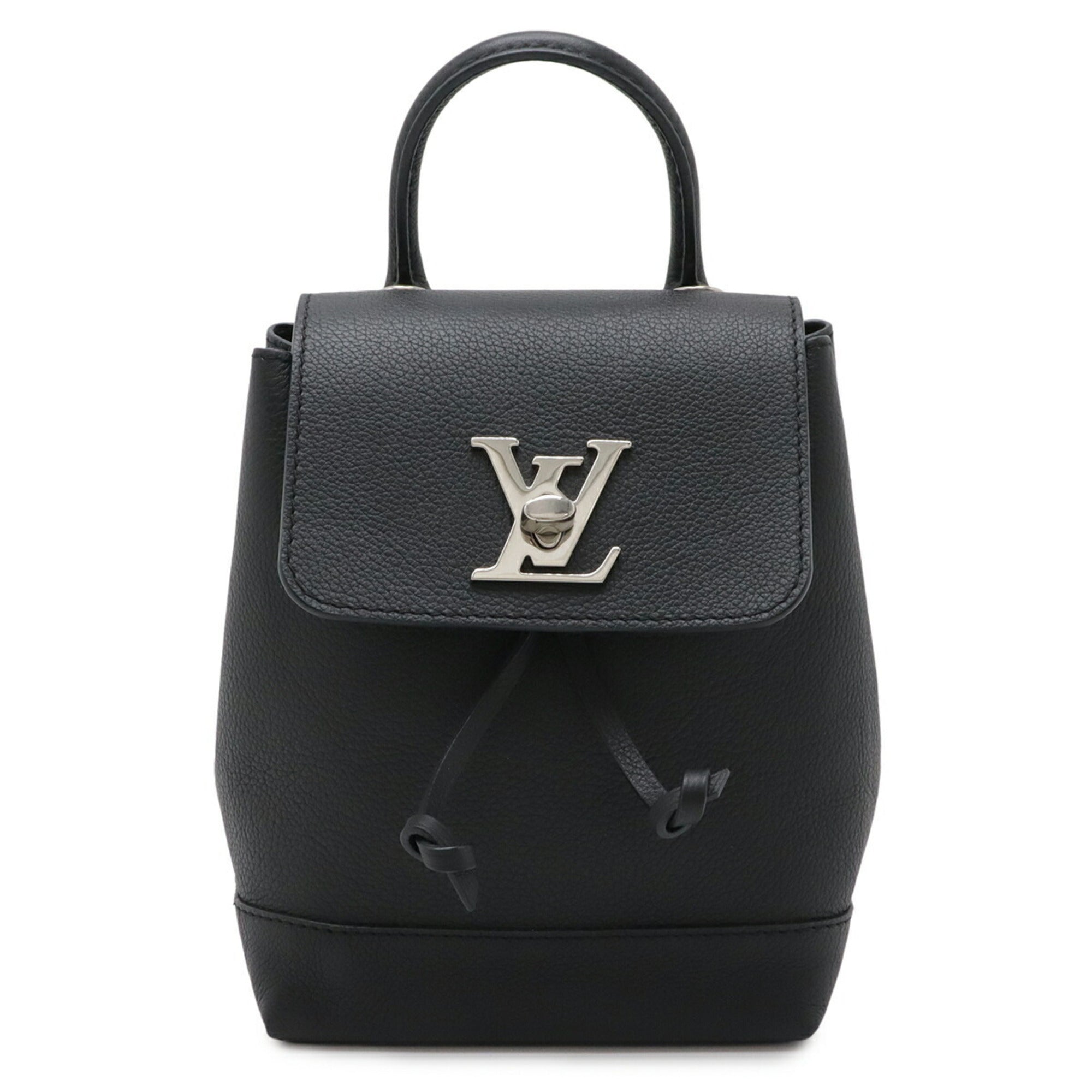 Louis Vuitton Black Noir Leather Backpack Handbag Shoulder Bag (Pre-Owned)