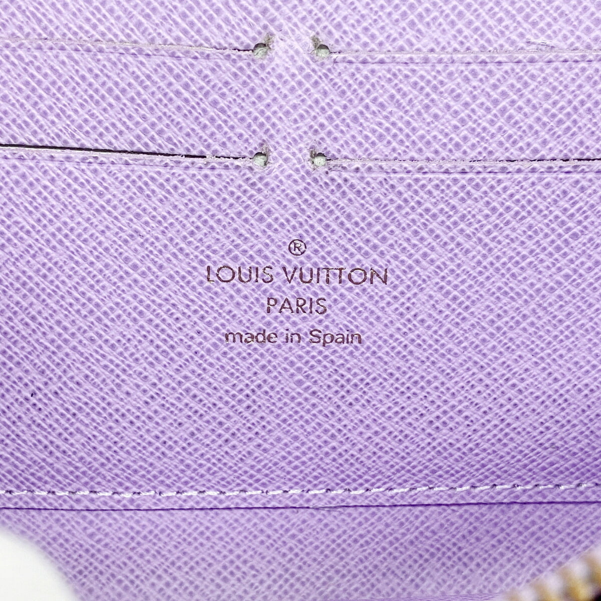 Louis Vuitton Violet Long Wallet (Bi-Fold) (Pre-Owned)
