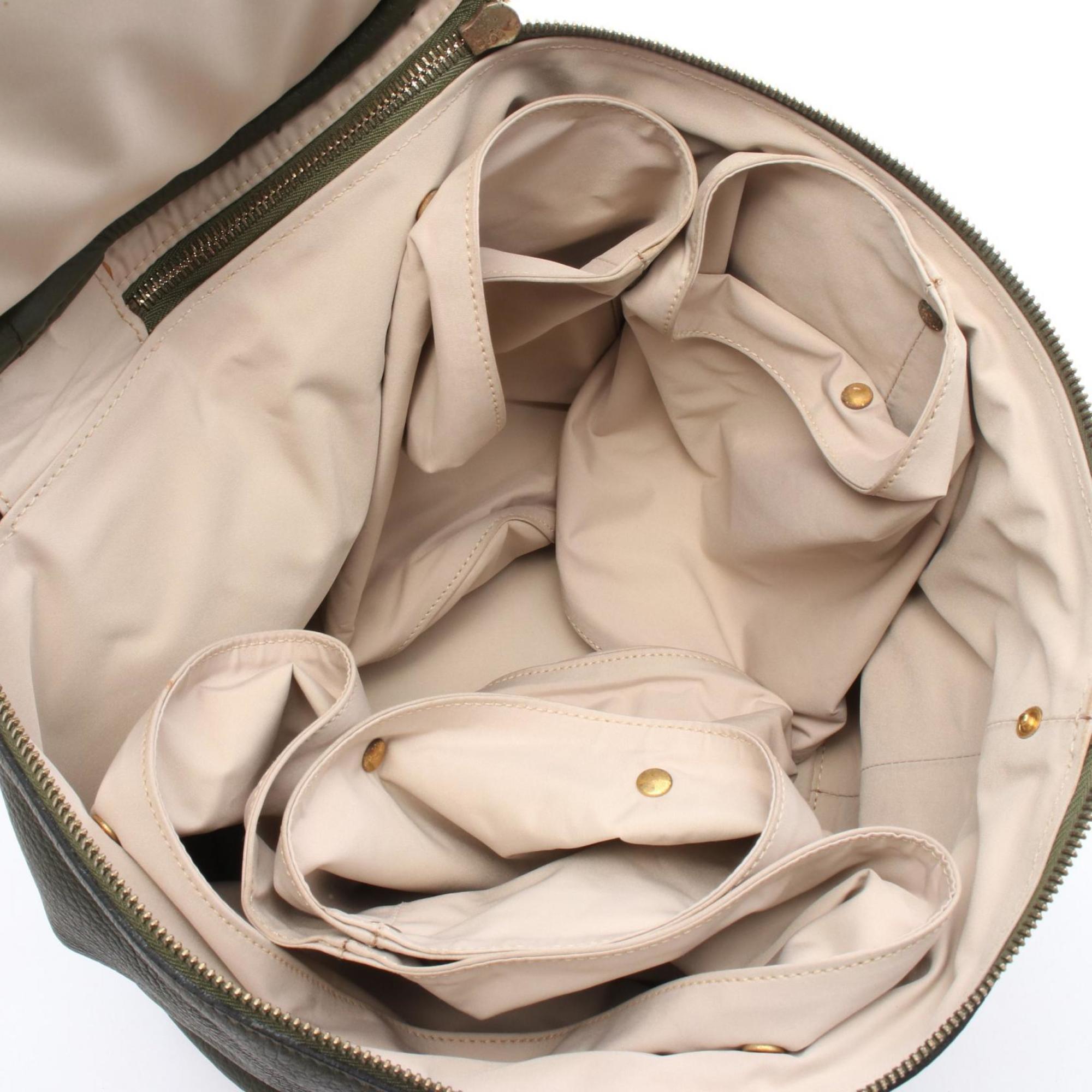 Hermes Intercity Khaki Taurillon Clemence Leather Handbag (Pre-Owned)