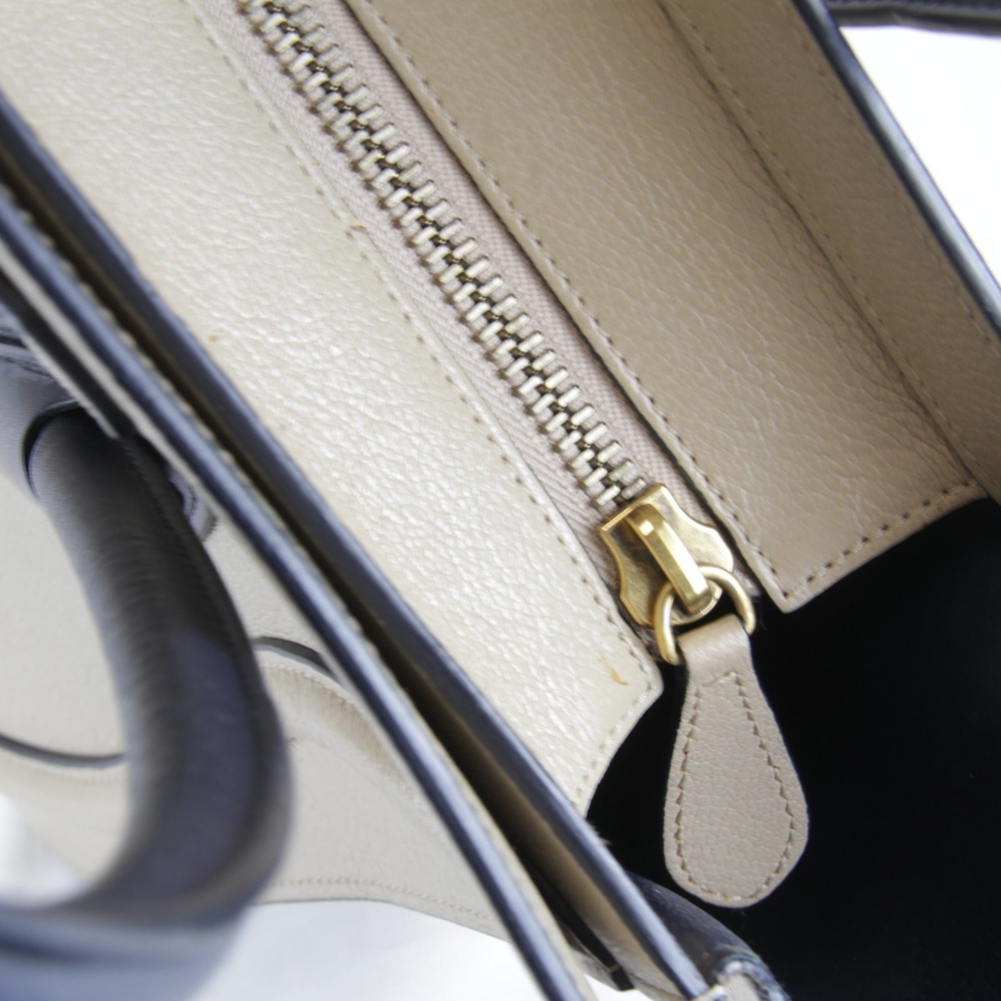 Celine Beige Leather Tote Bag (Pre-Owned)