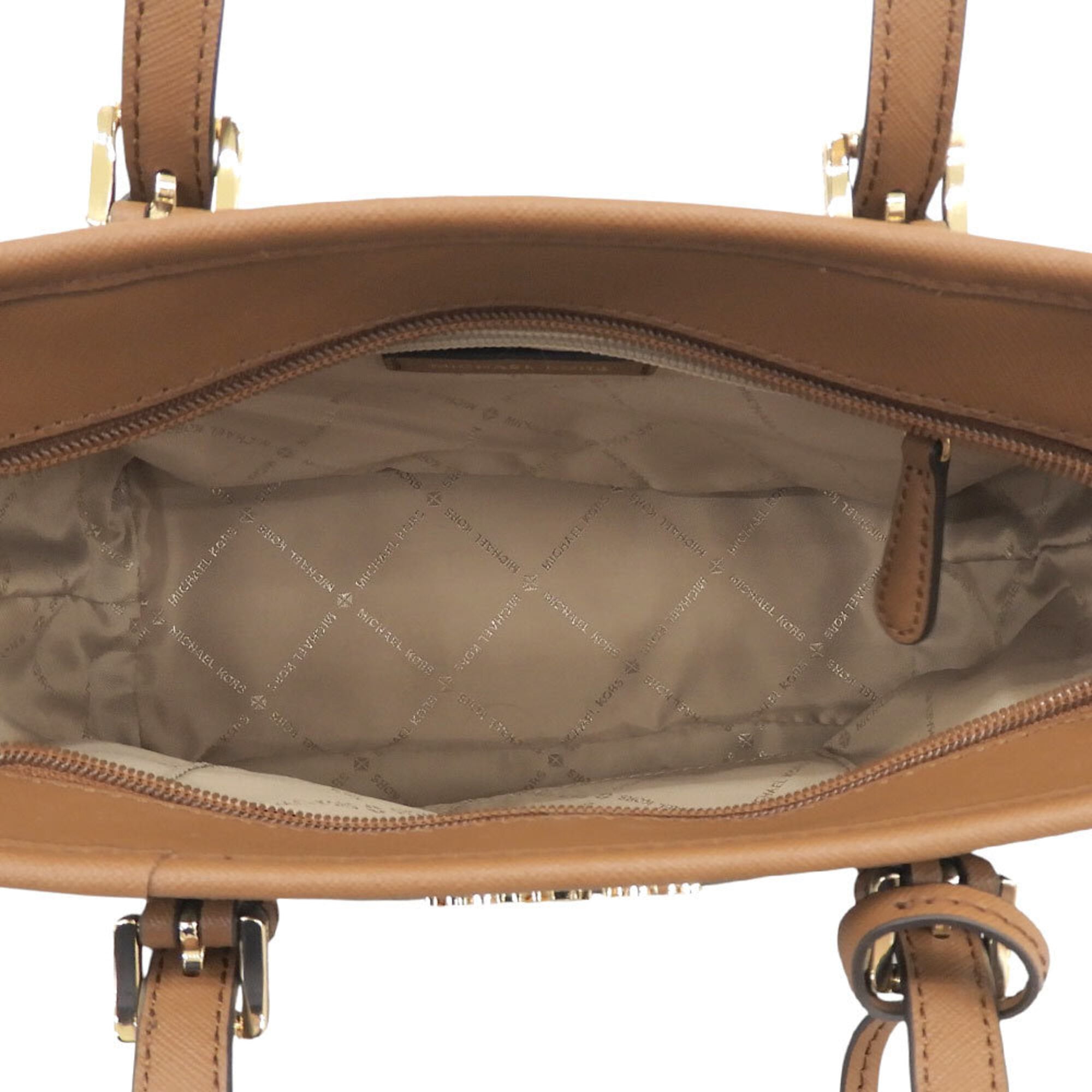 Michael Kors Brown Coated Canvas Handbag Shoulder Bag (Pre-Owned)