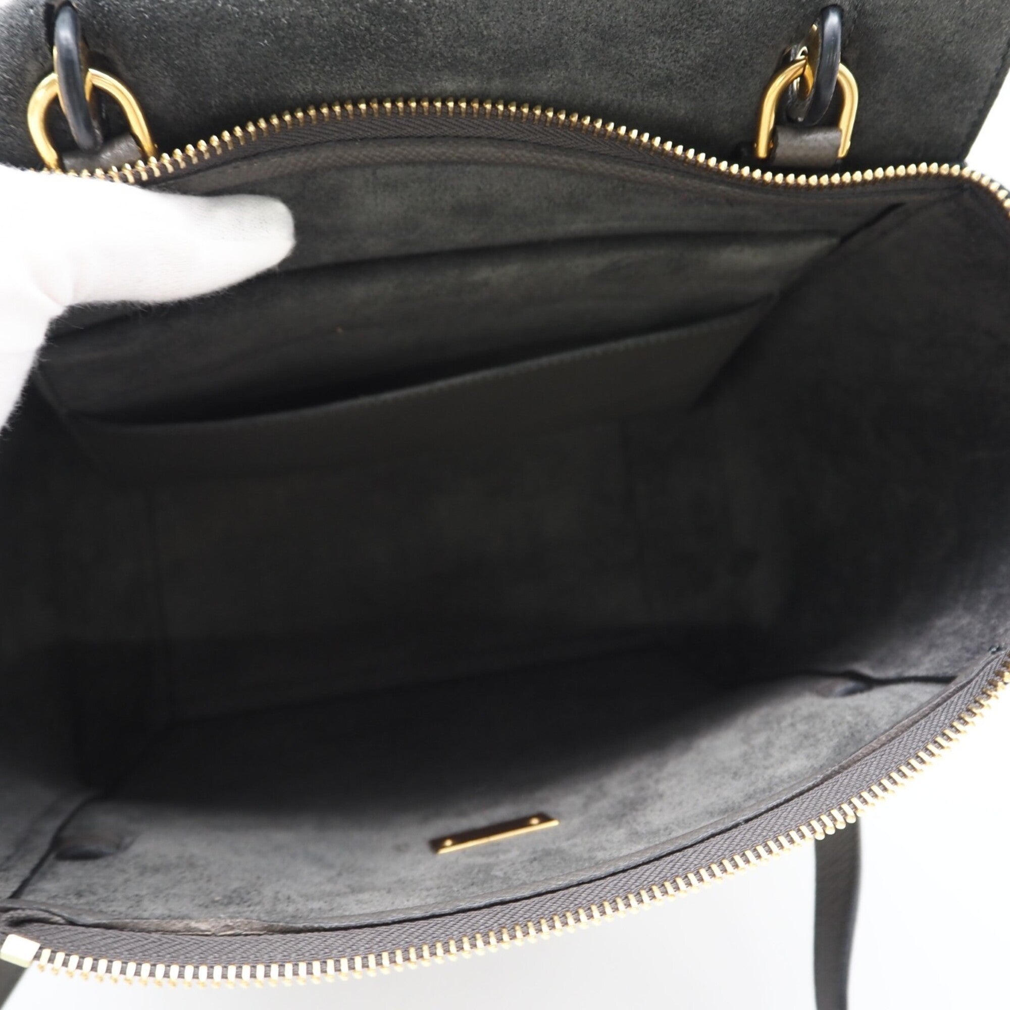 Celine Gray Leather Handbag (Pre-Owned)