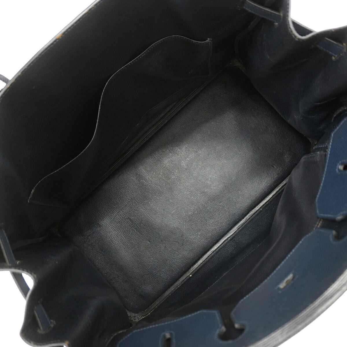 Hermes Navy Courchevel Leather Handbag (Pre-Owned)
