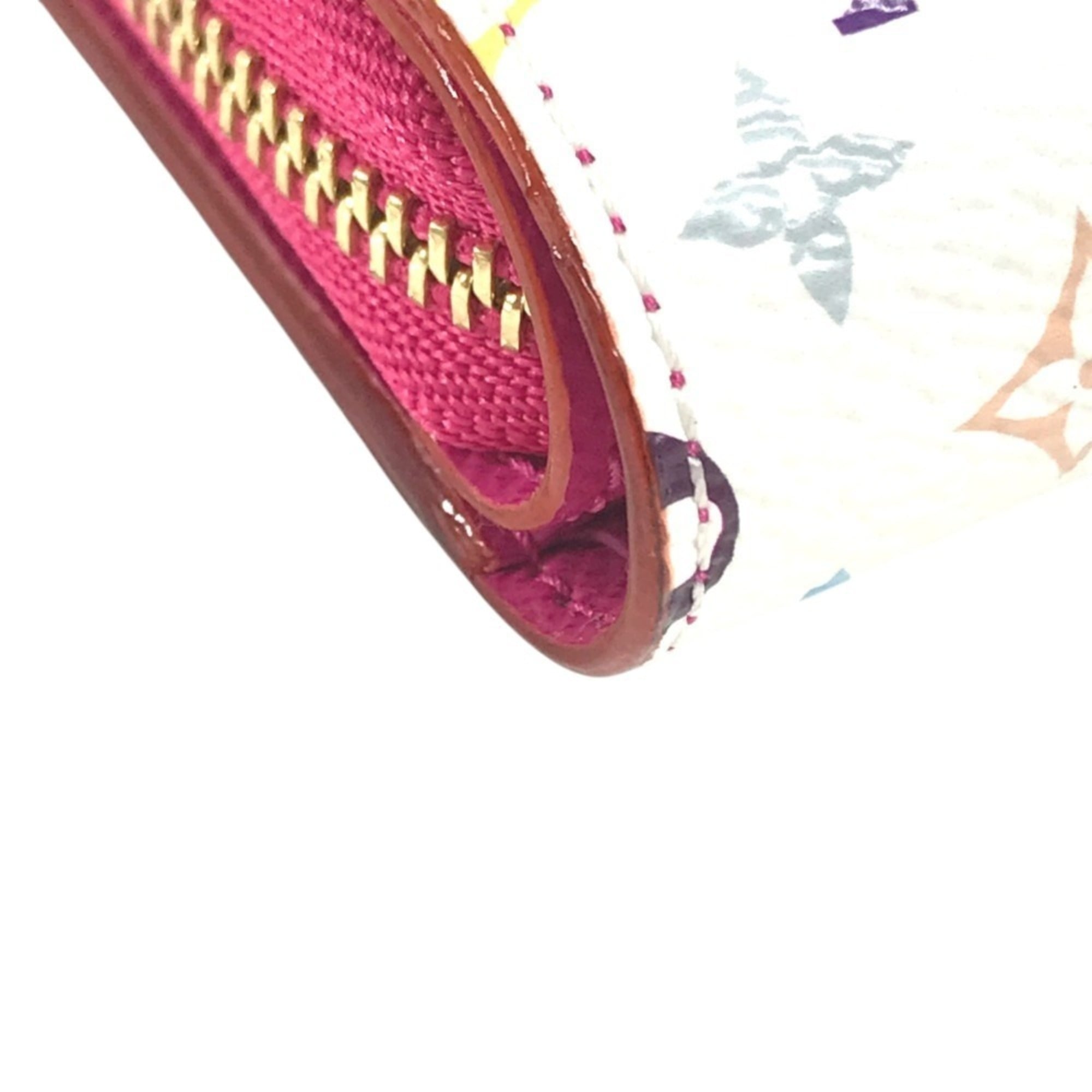 Louis Vuitton Pink White Monogram Multicolore Wallet (Bi-Fold) (Pre-Owned)