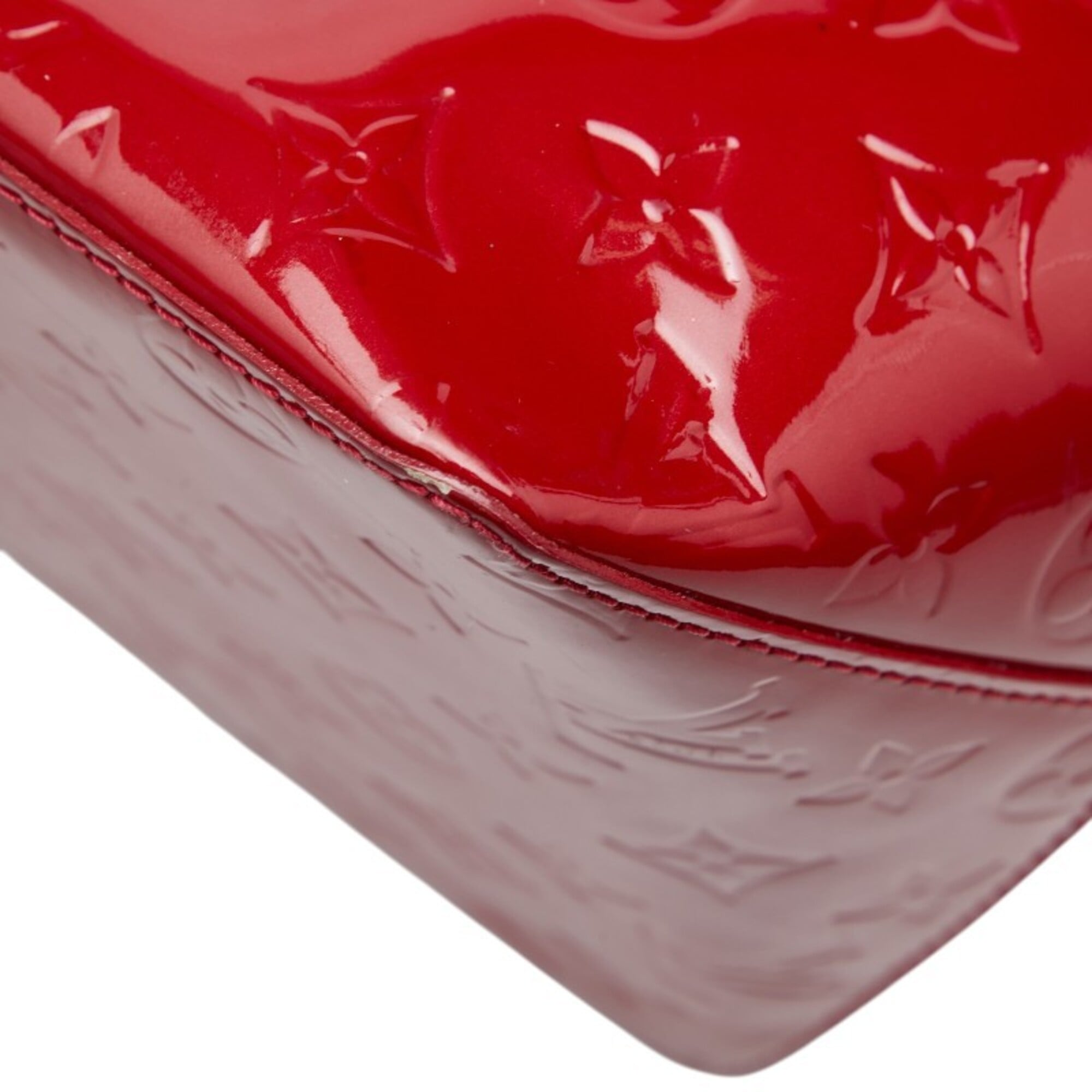 Louis Vuitton Pomme D'amour Red Color Patent Leather Handbag (Pre-Owned)