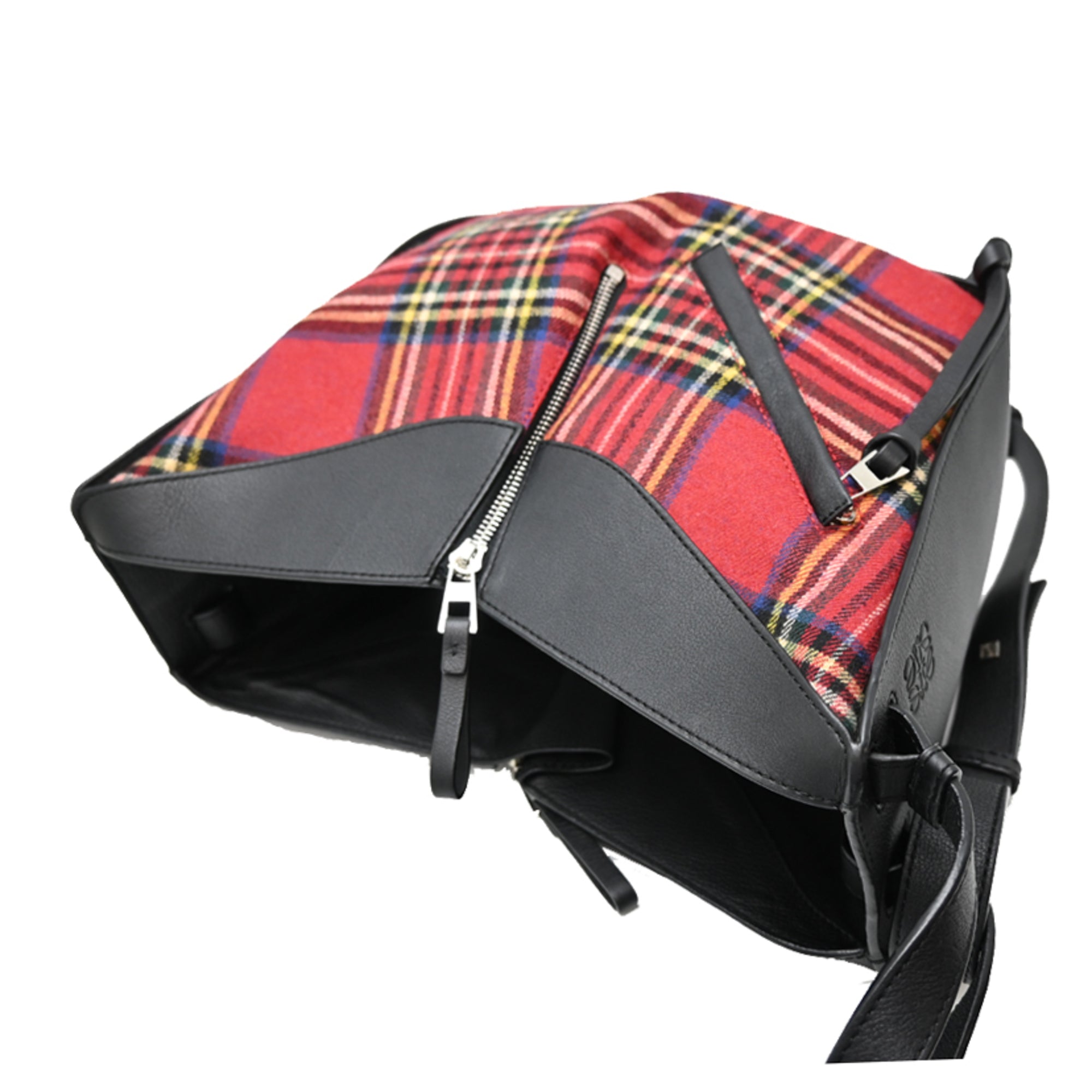Loewe Black Multi-Color Red Color Leather Wool Shoulder Bag (Pre-Owned)