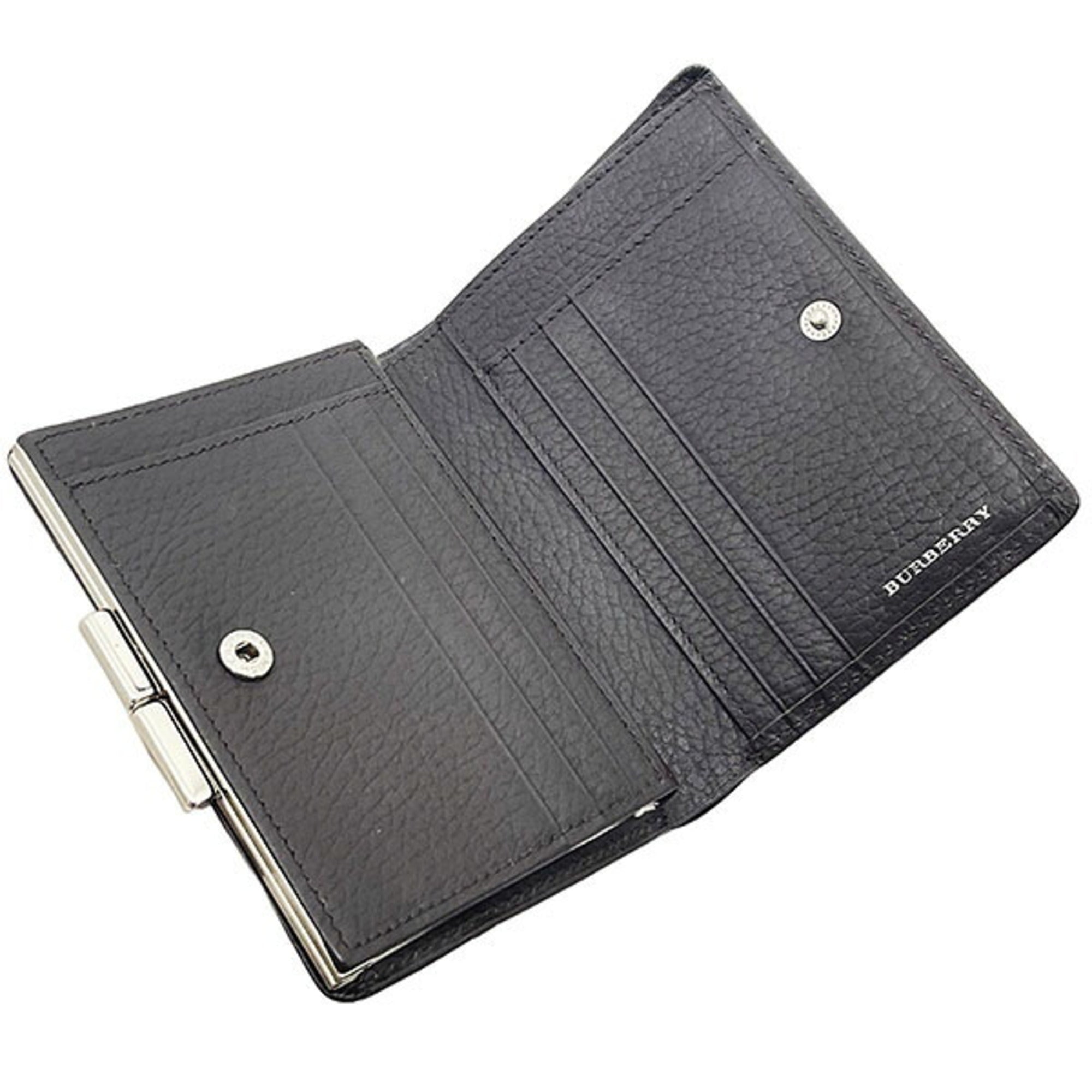 Burberry Dark Brown Leather Wallet (Bi-Fold) (Pre-Owned)