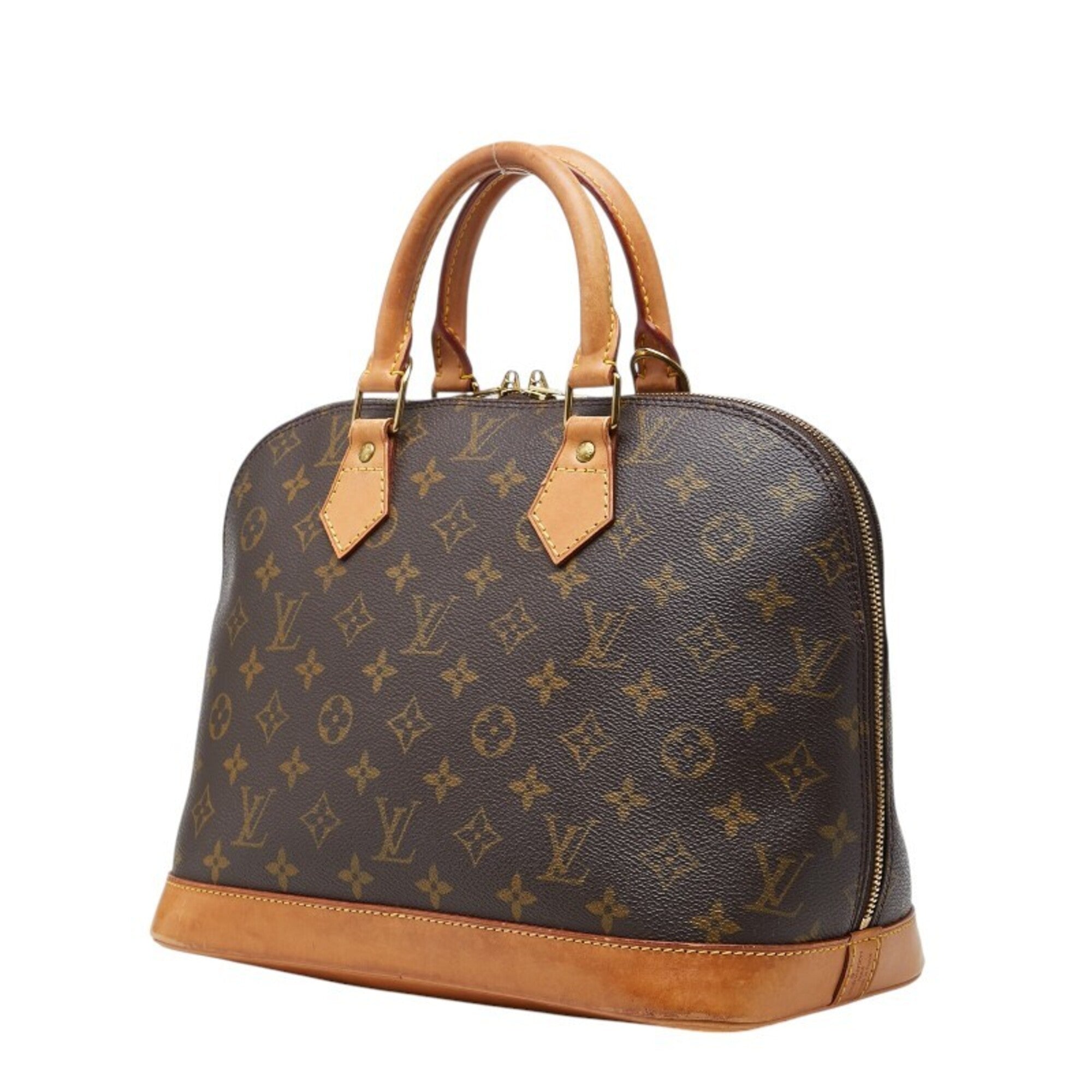 Louis Vuitton Brown Pvc Leather Handbag (Pre-Owned)