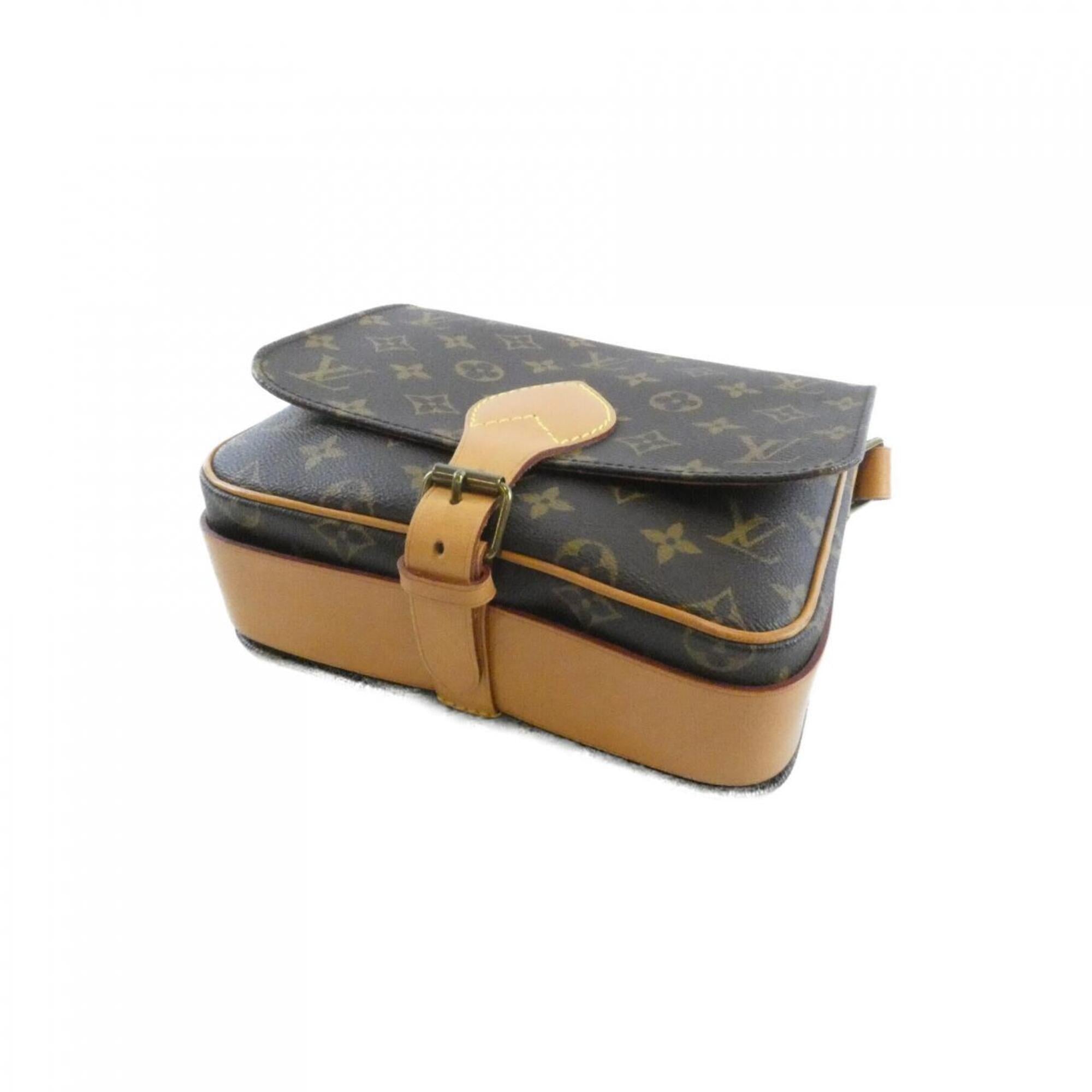 Louis Vuitton Marron Coated Canvas Shoulder Bag (Pre-Owned)
