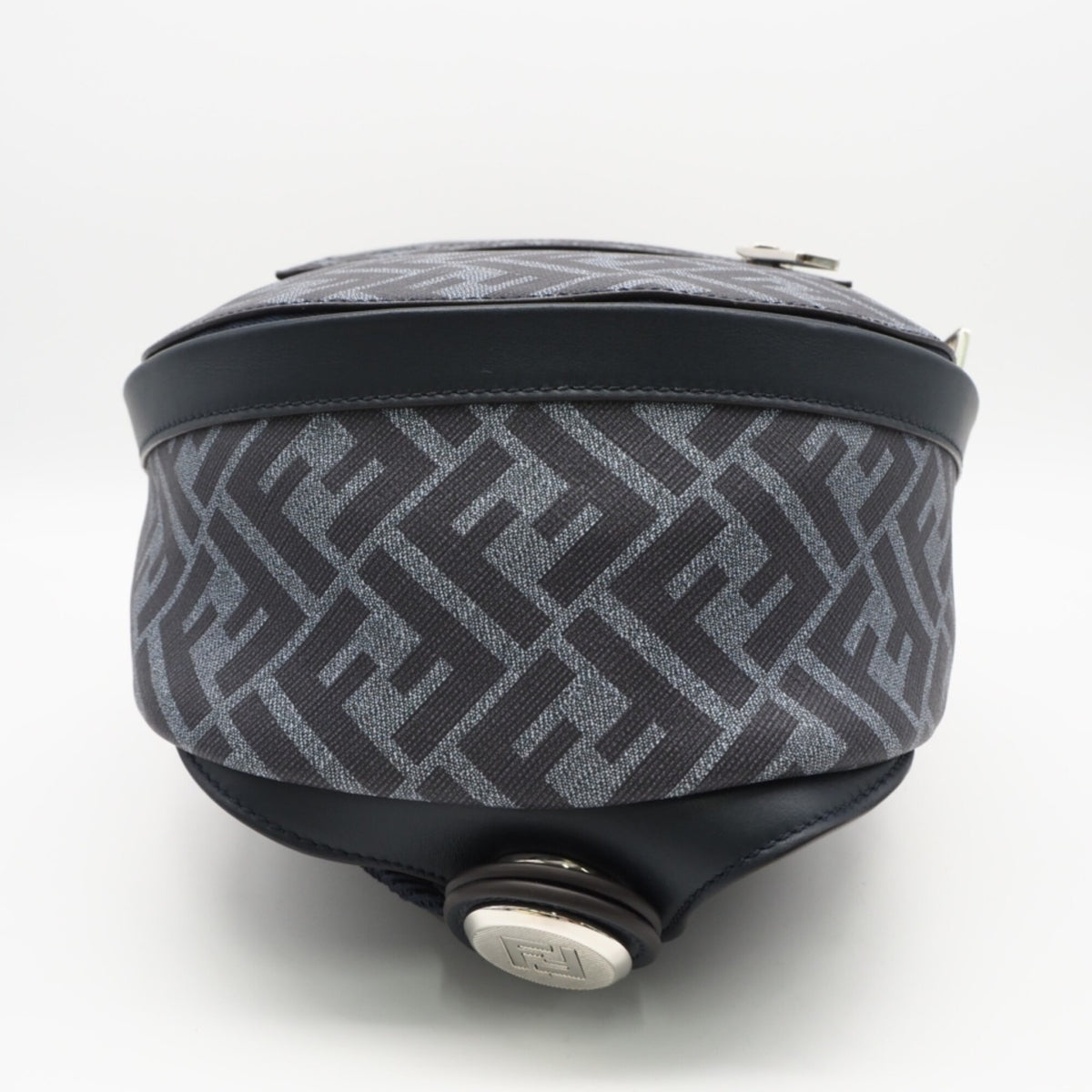 Fendi Blue Coated Canvas Backpack (Pre-Owned)